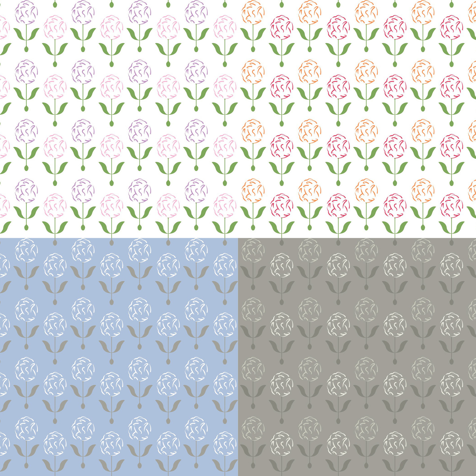 DAINTY SPRING FLORALS PATTERN 2