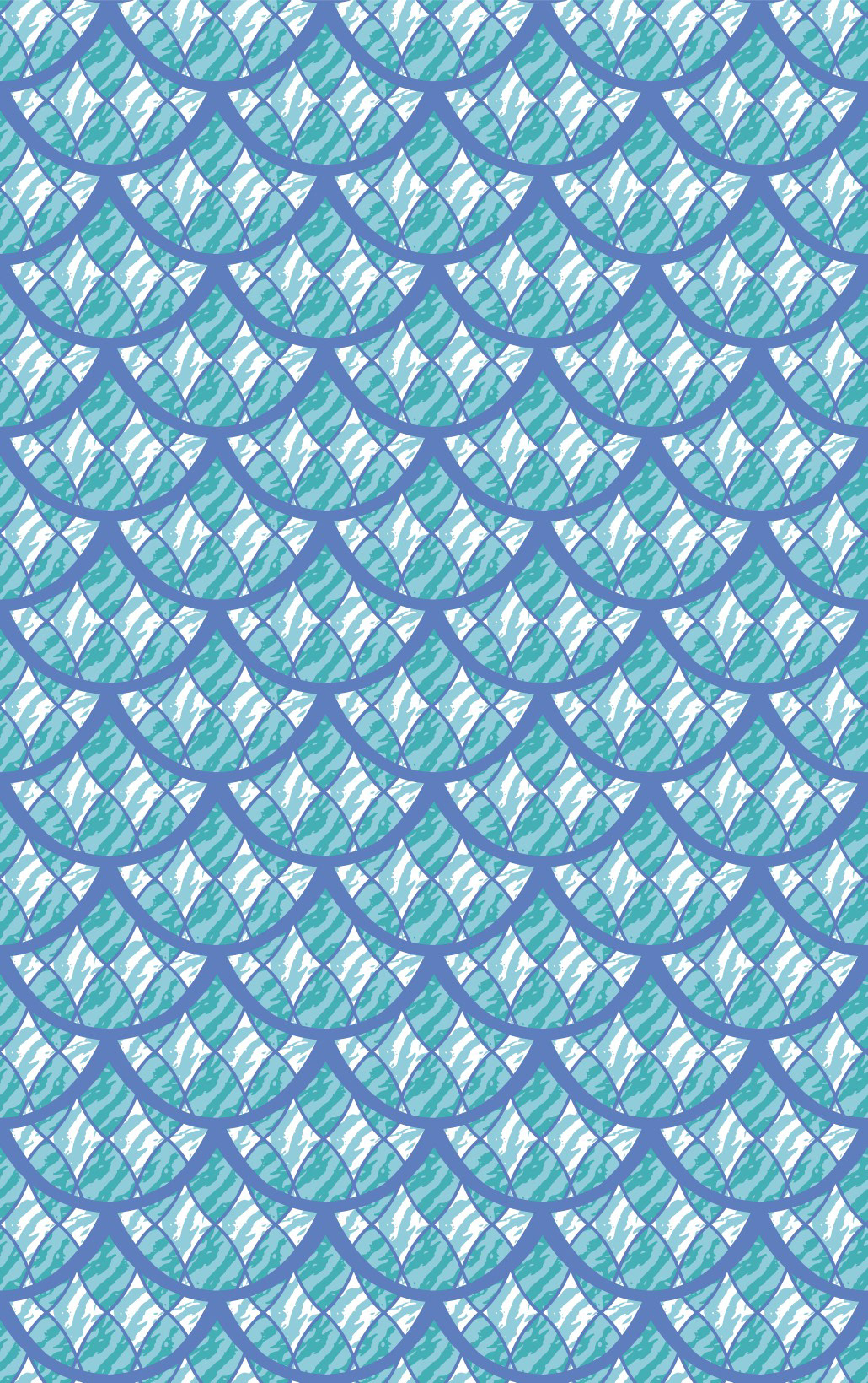 MERMAID SCALES - PURPLE-BLUE