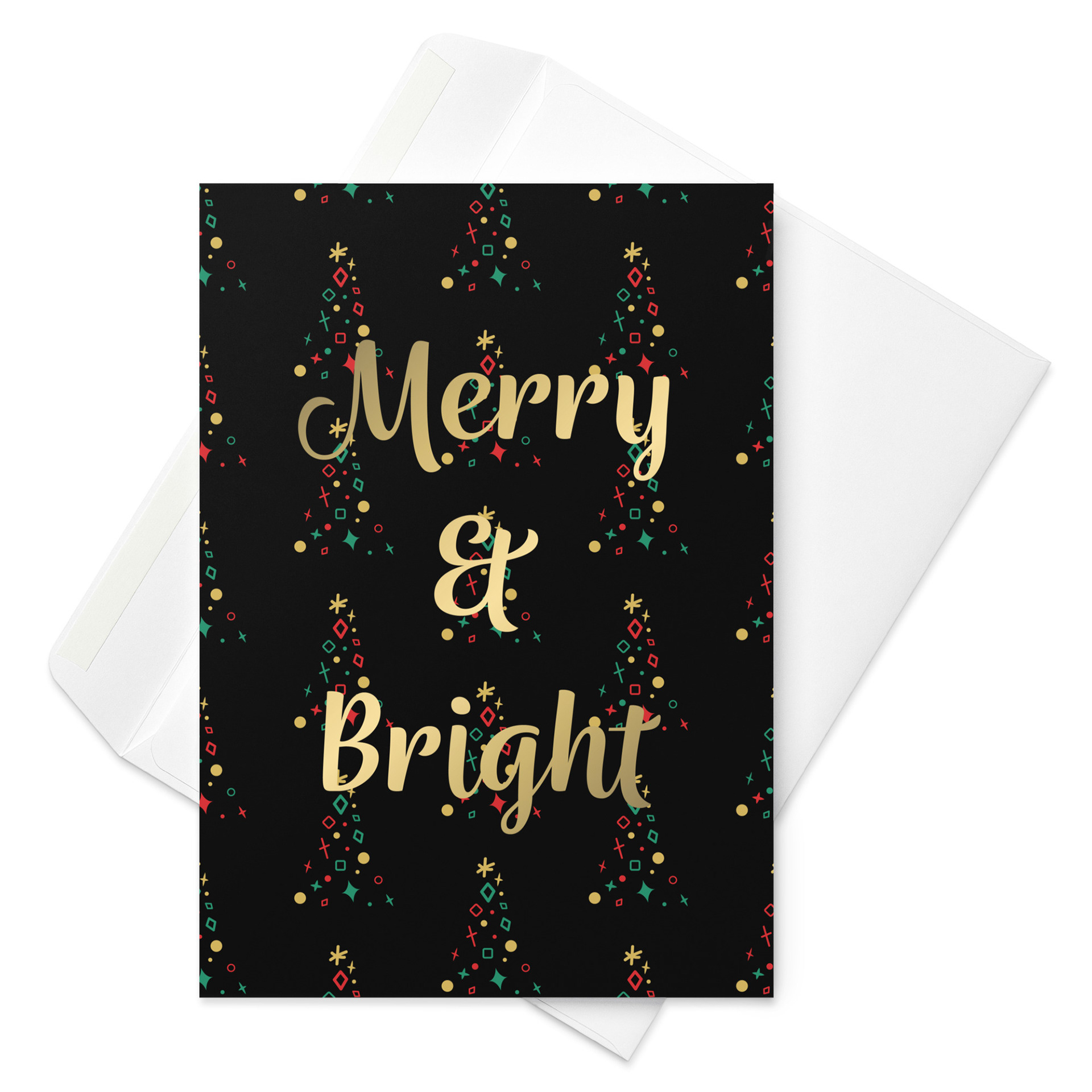 MERRY & BRIGHT_CHRISTMAS GREETING CARD