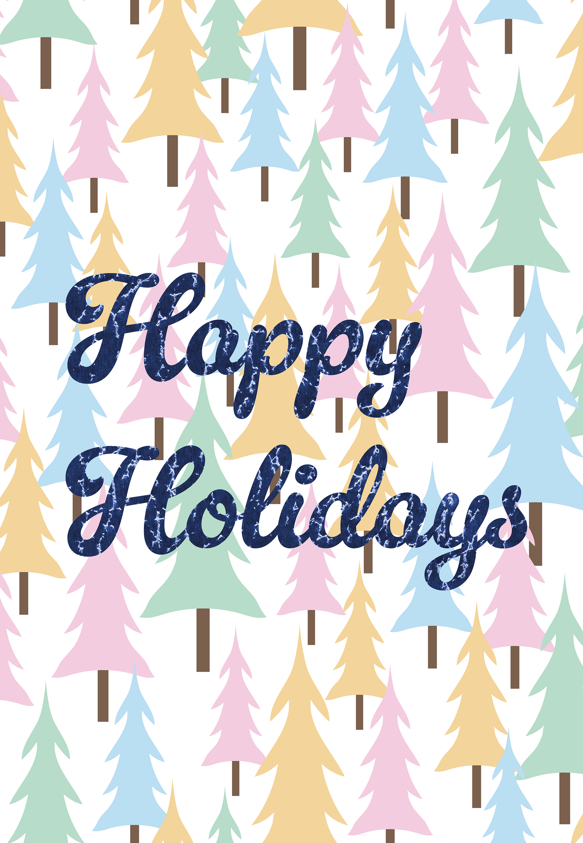 PASTEL WINTER WONDERLAND - HAPPY HOLDAYS