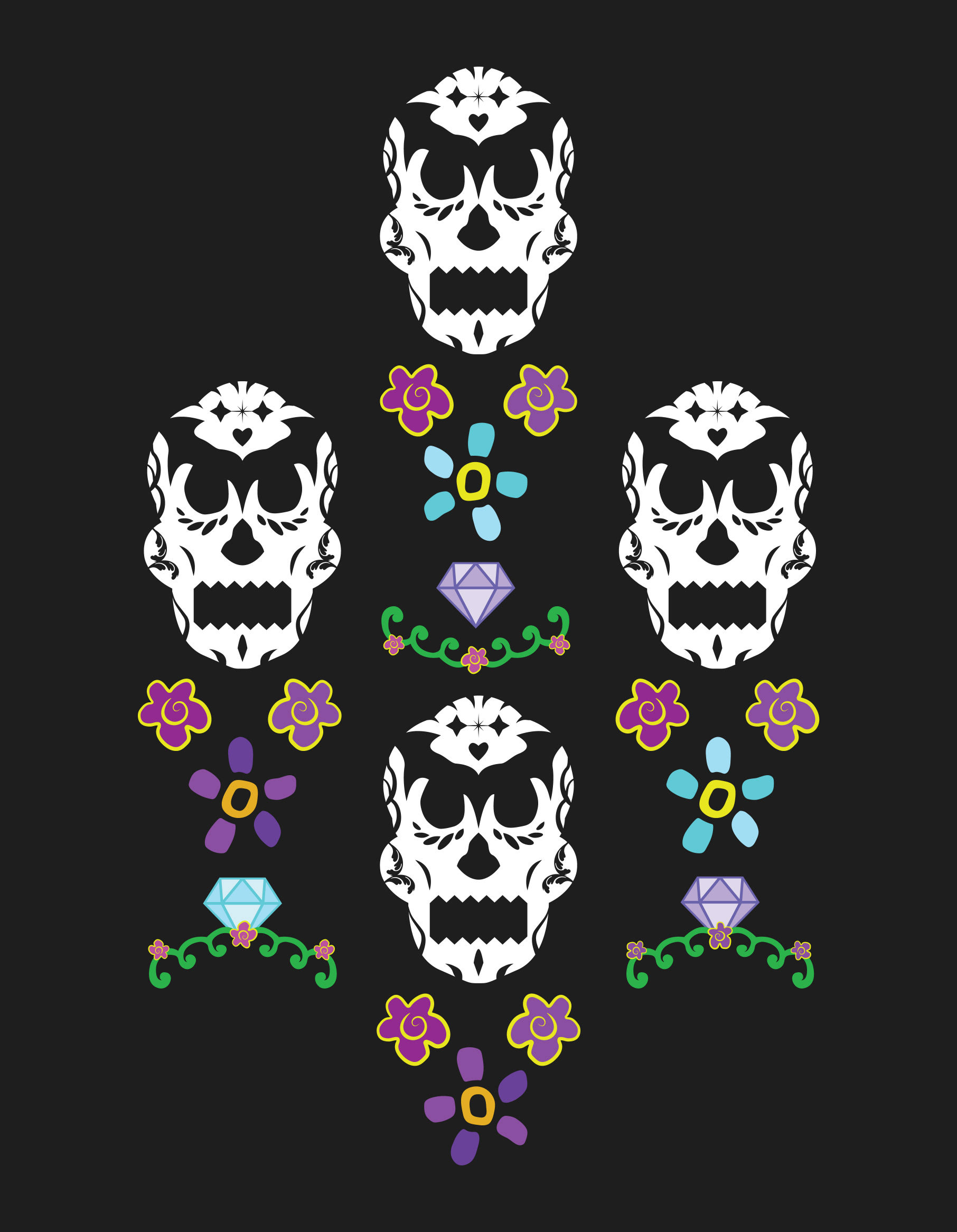 SUGAR SKULL PRINT