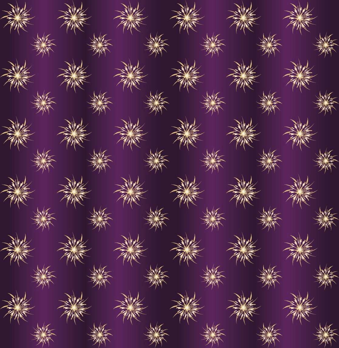GOLD BURST SNOWFLAKES PATTERN [PURPLE]