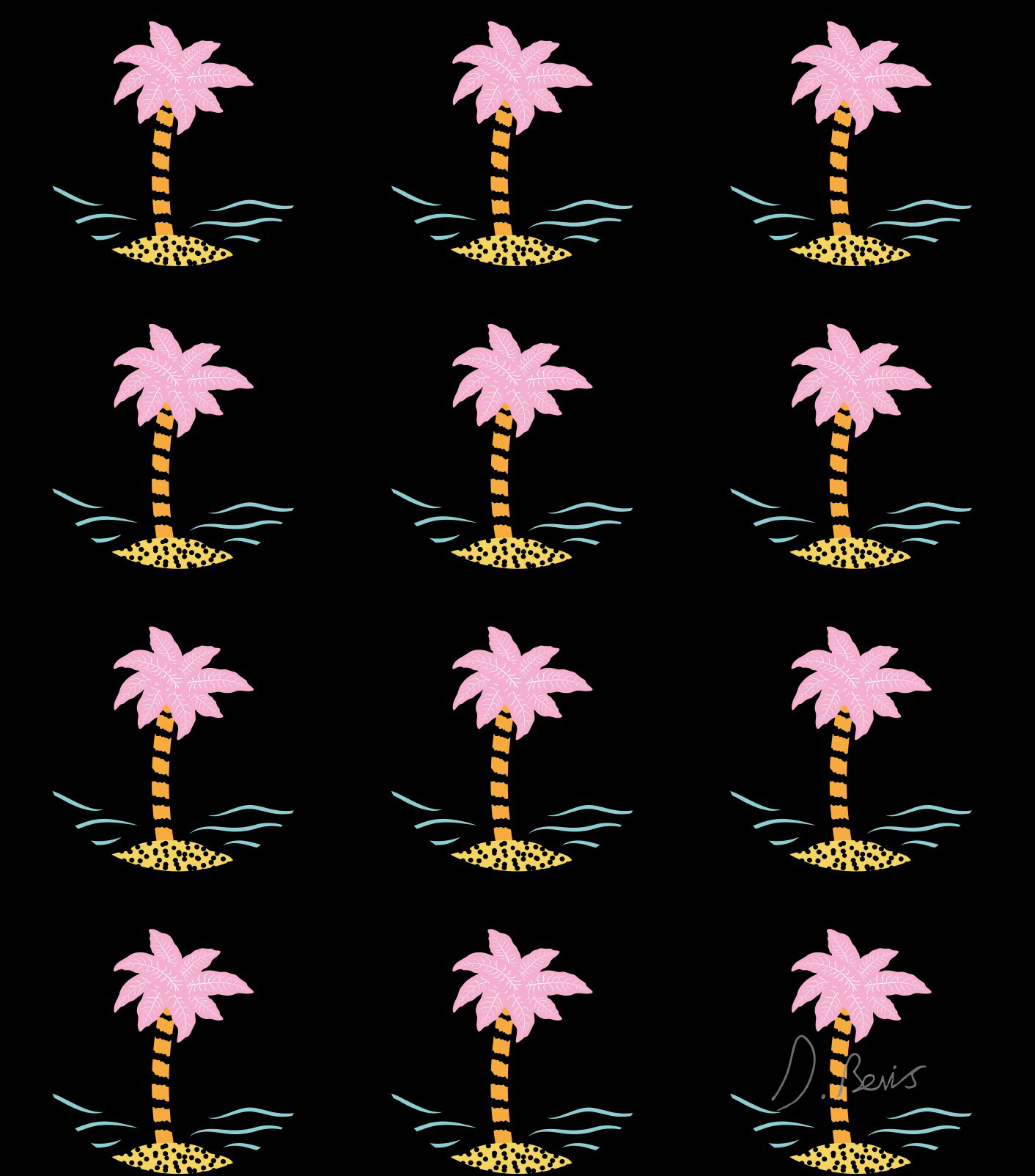 ISLANDS VIBRANT SUMMER NIGHTS PRINT