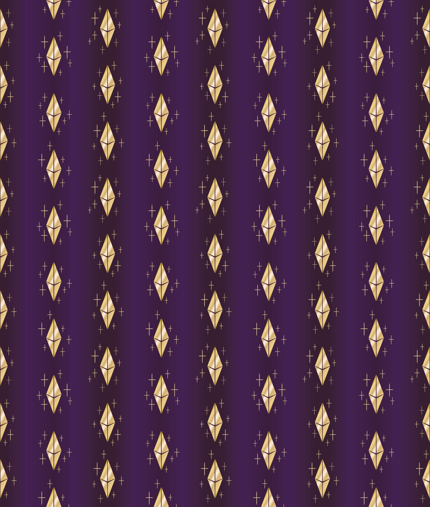 DIAMOND GOLD SNOW DUST PATTERN [ON PURPLE]