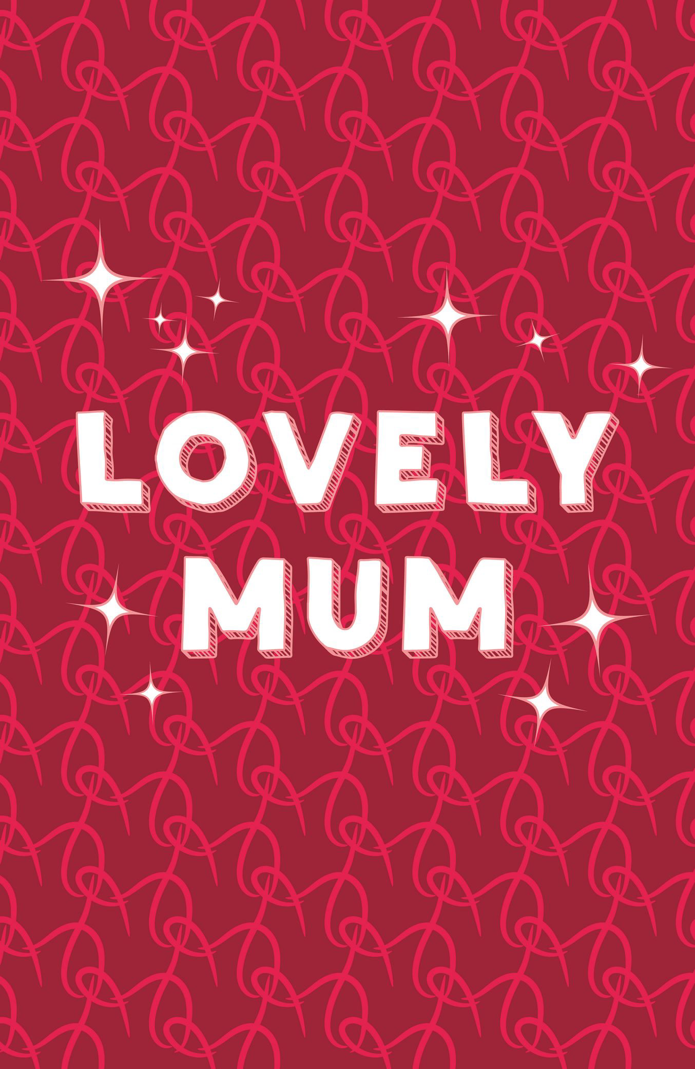 LOVELY MUM - RUBY RED CARD