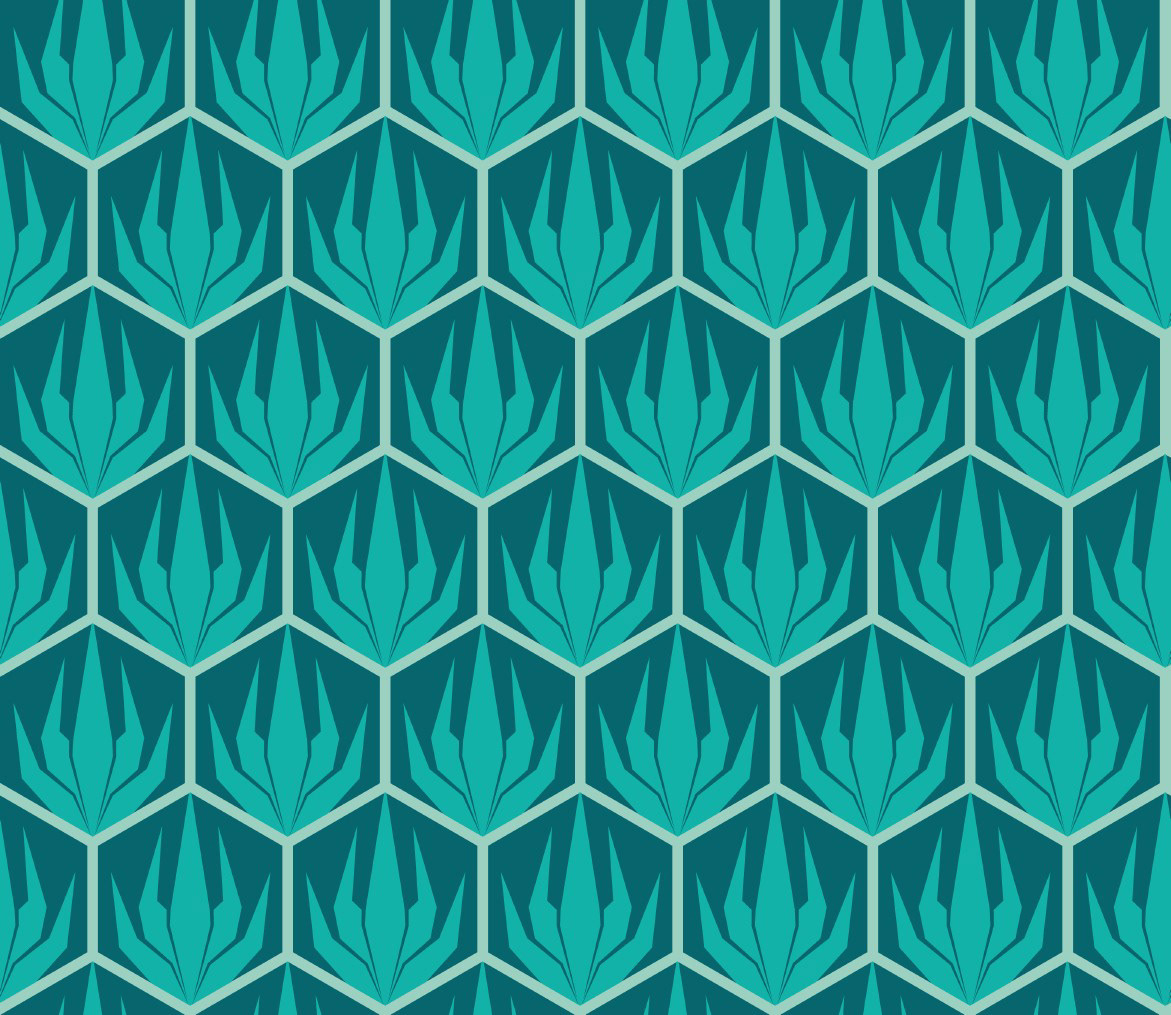 PALM ART DECO - LIGHT MINT