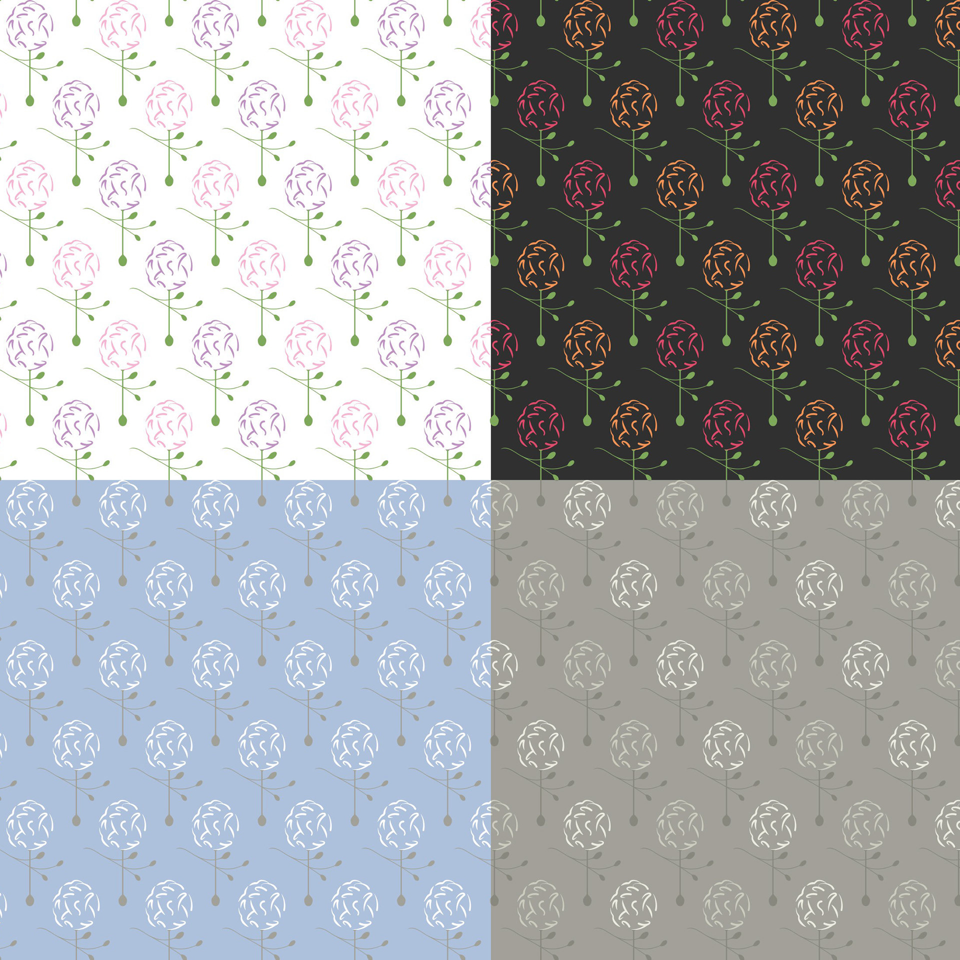 DAINTY SPRING FLORALS PATTERN 1