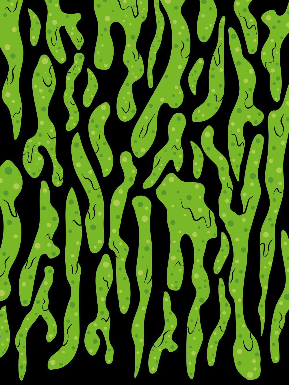 SPLATTERED SLIME [ON BLACK]