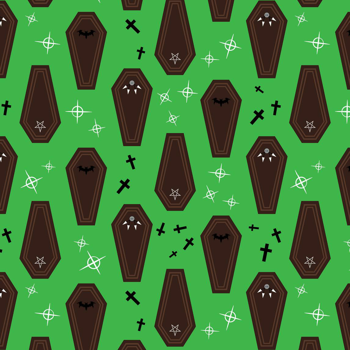STARRY VAMPIRE COFFINS - SLIME GREEN
