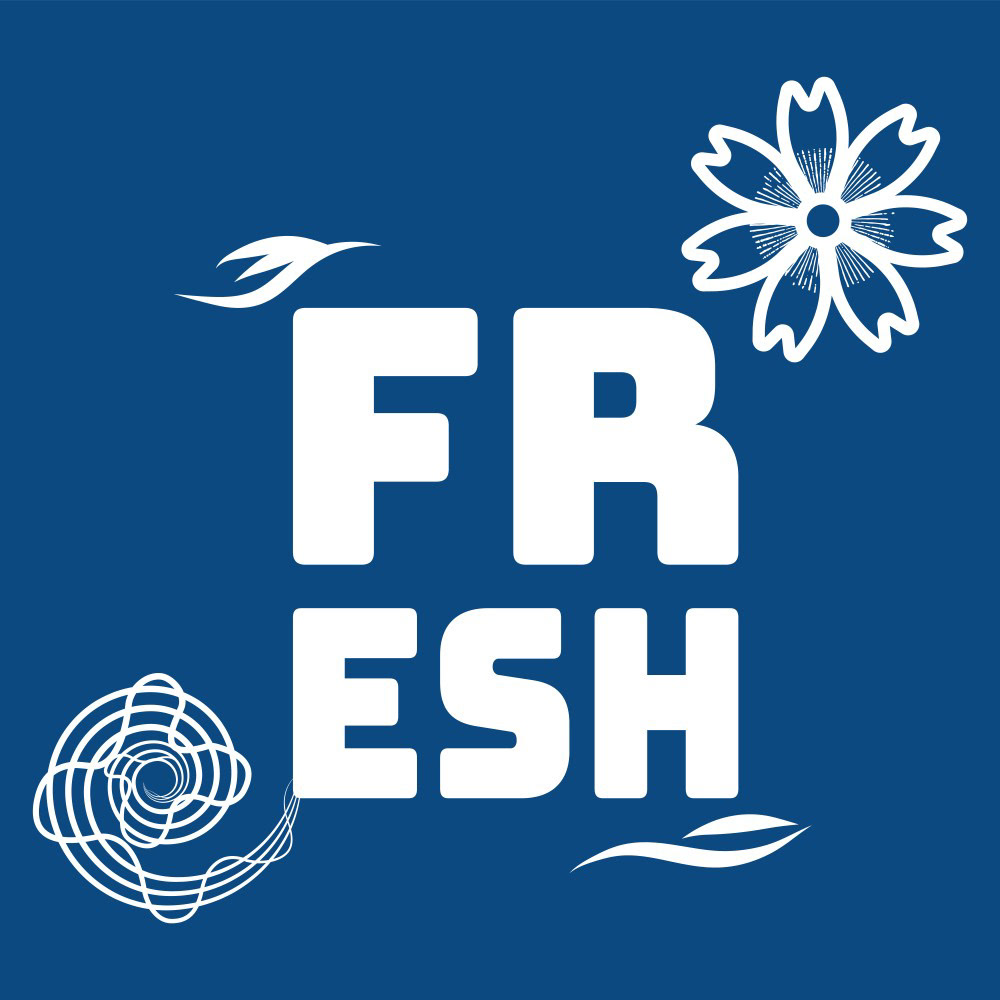 FRESH typographic [CLASSIC BLUE VARIANT]