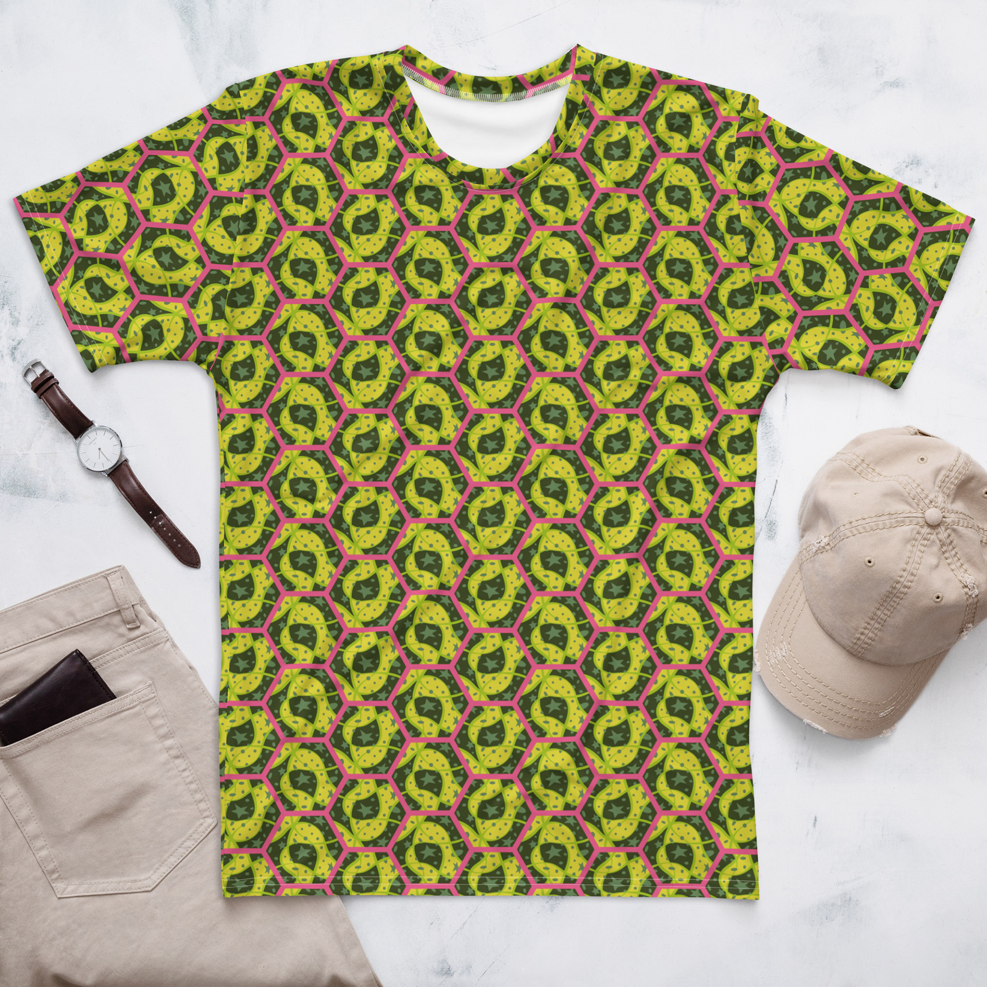 HEX CHAOS GEO - ALIEN FLORA_ALL OVER GRAPHIC TEE