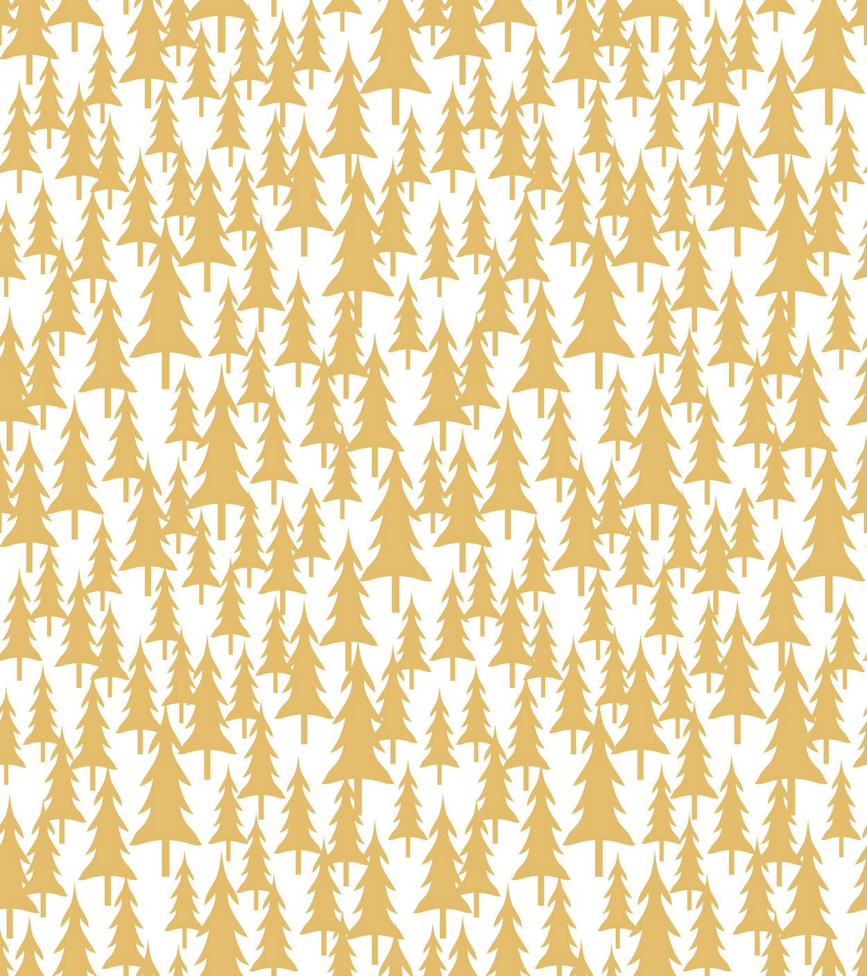 WINTER WOODLAND - GOLD/WHITE