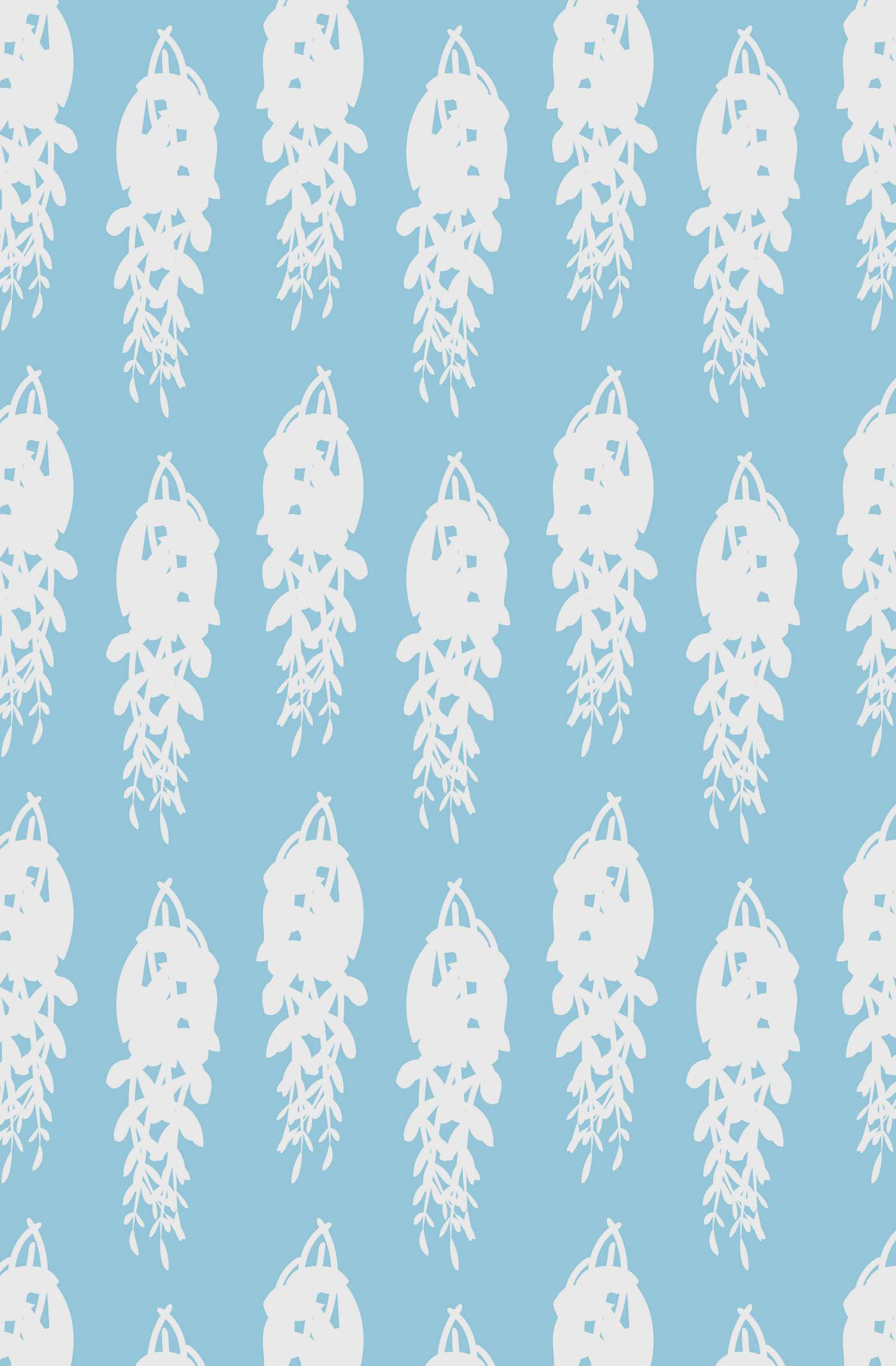 EUCALYPTUS SILHOUETTE - ISLAND WAVE BLUE