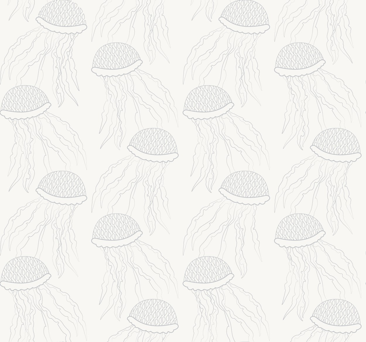 JELLYFISH ORNATE OUTLINES SILVER