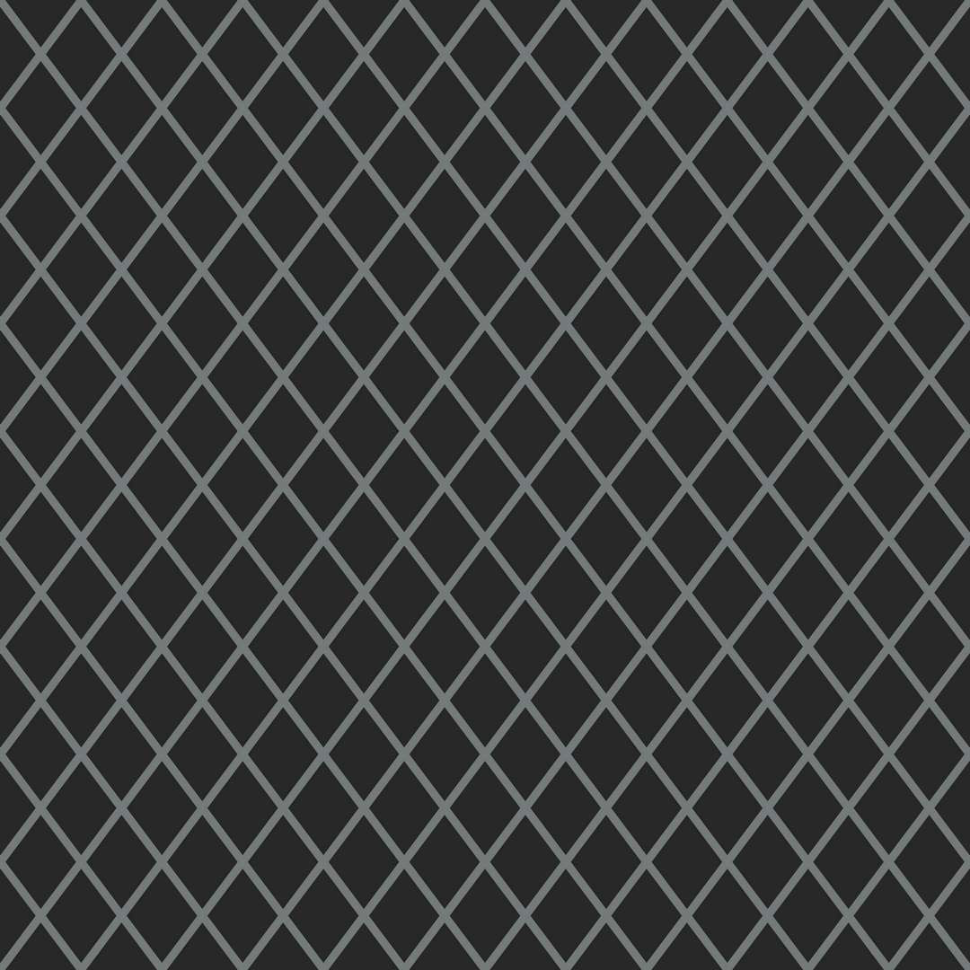 DIAMOND CHECK PRINT 1 - MEDIEVAL BLACK & GREY