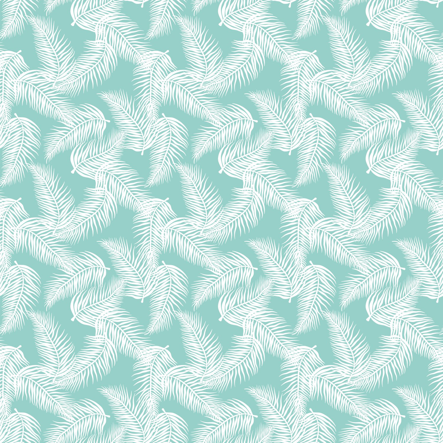 TROPICAL PALMS 1 - LIGHT MINT
