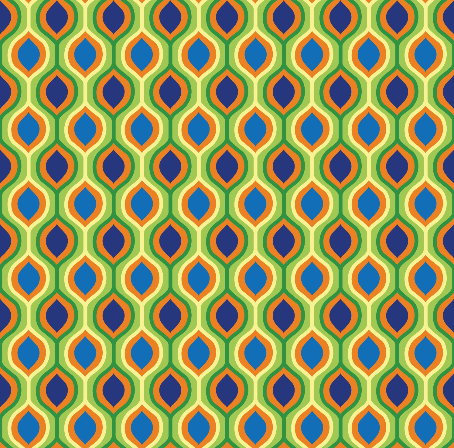 OGEE PEACOCK PATTERN