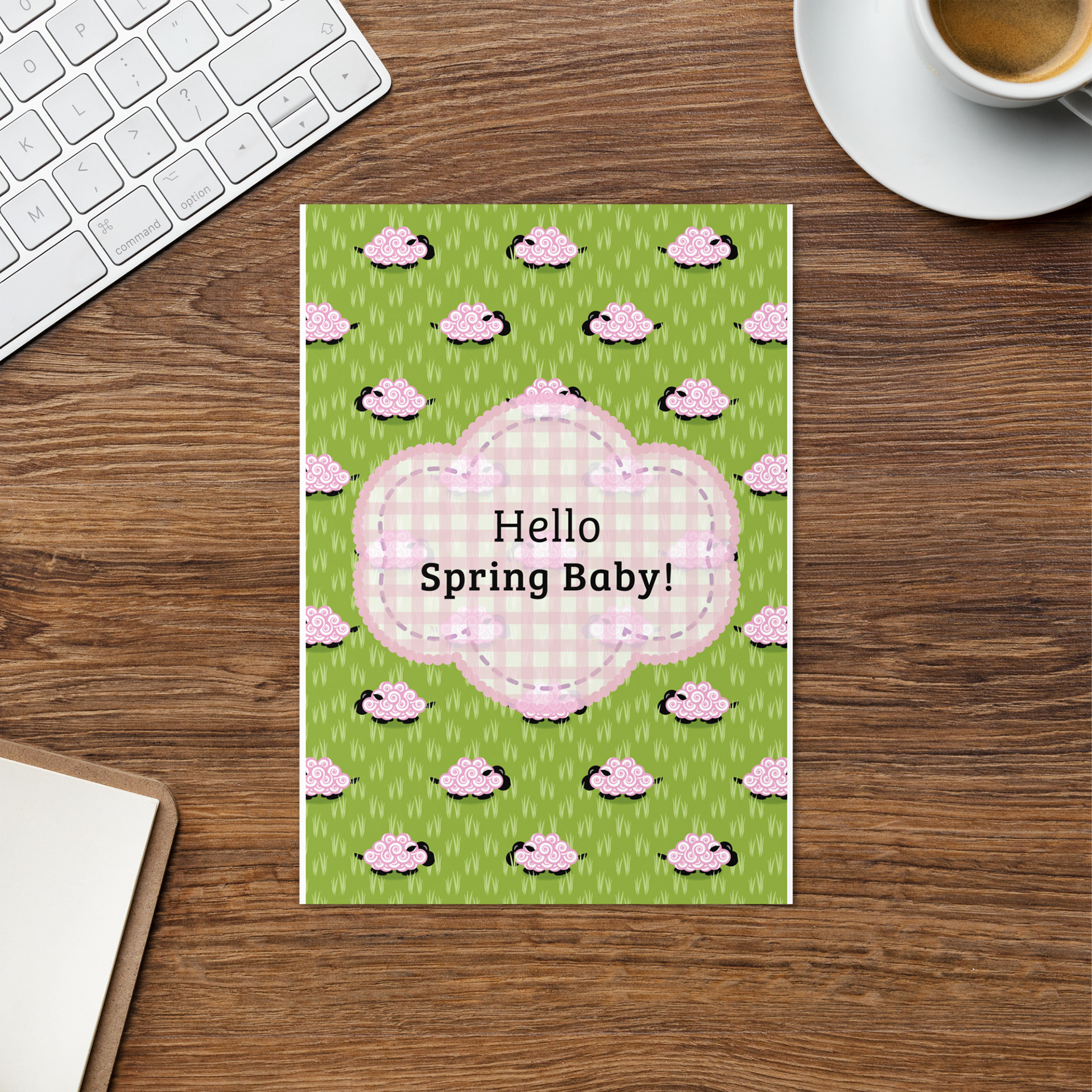 HELLO SPRING BABY GREETING CARD 2