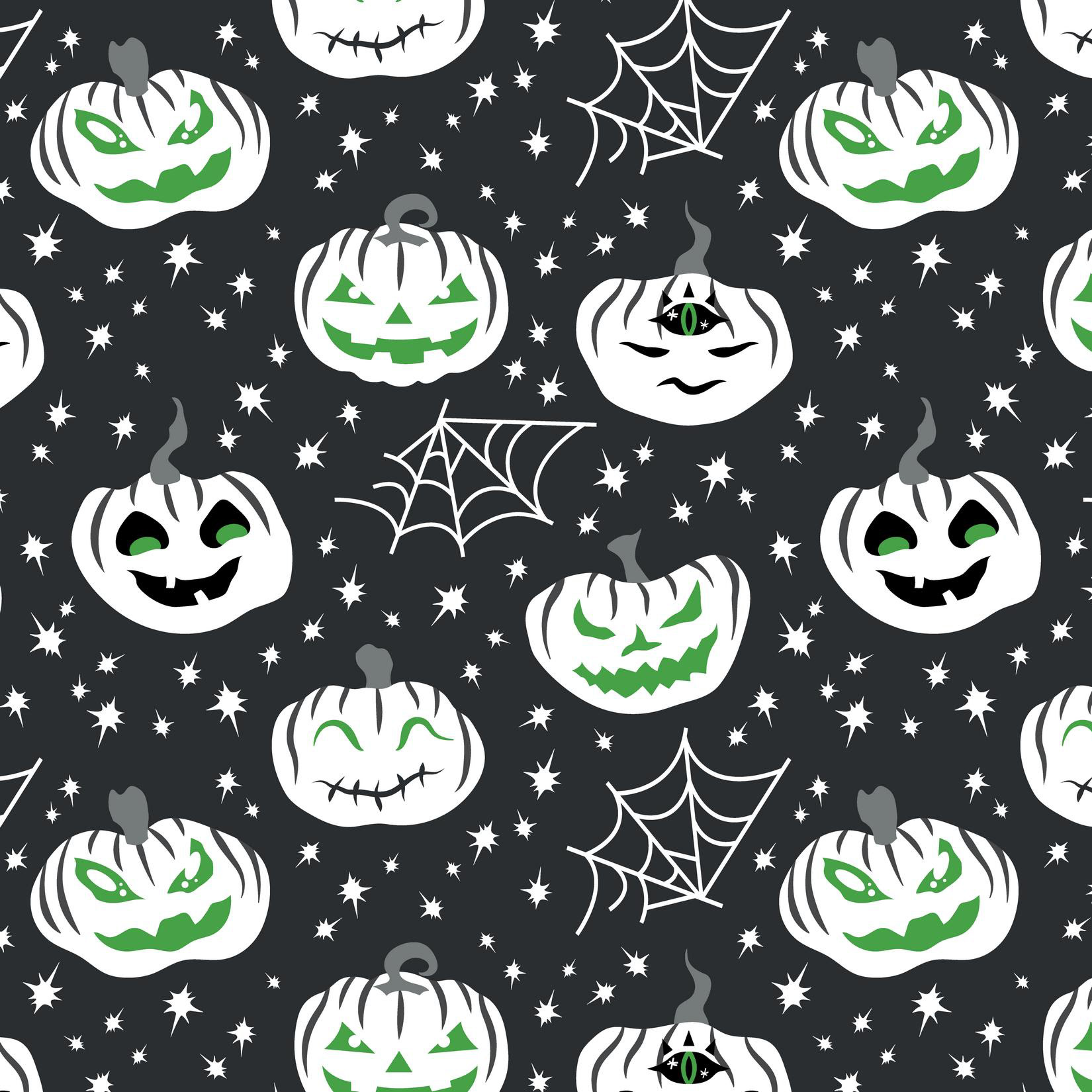 PUMPKINS - GOTHIC MONOCHROME / BRIGHT GREEN