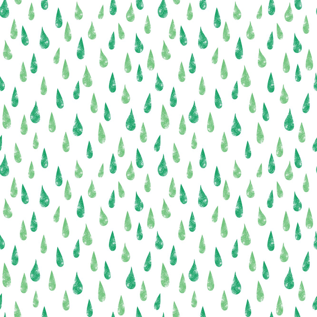 RAINDROPS - SPRING GREEN & WHITE