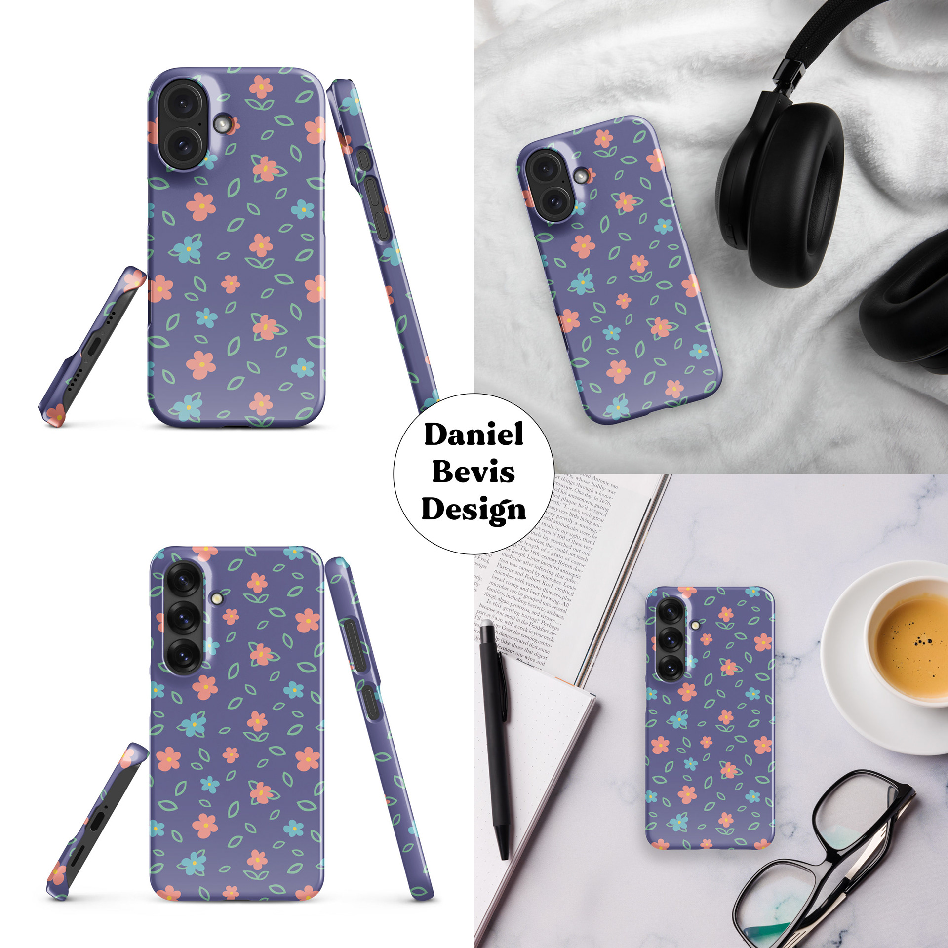 MINIMAL FLORALS - LAVENDER COLOUR BLUSH_IPHONE & SAMSUNG CASE MOCKUPS