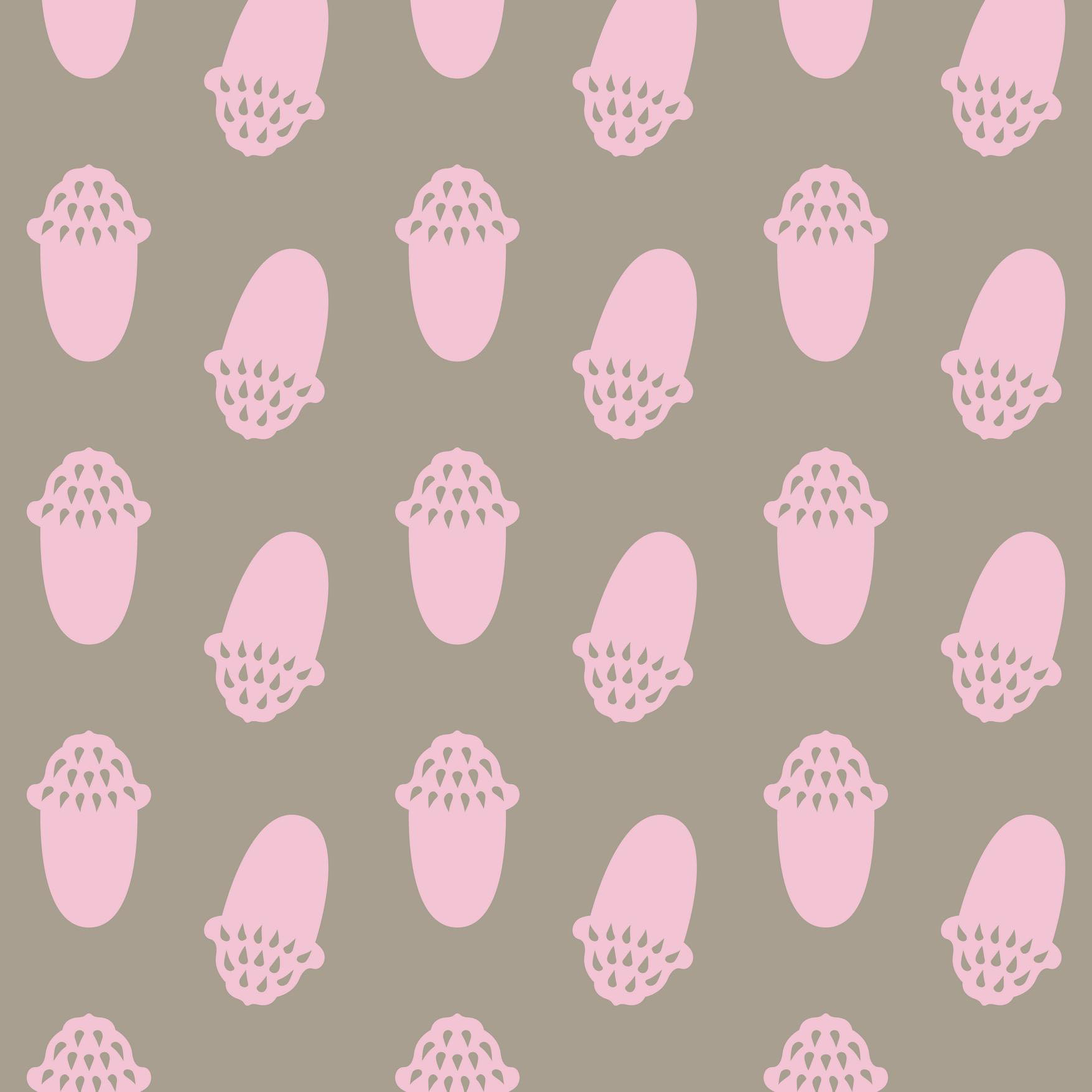 MINIMAL ACORNS 1 - FAIRYTALE PINK & ROCK GREY