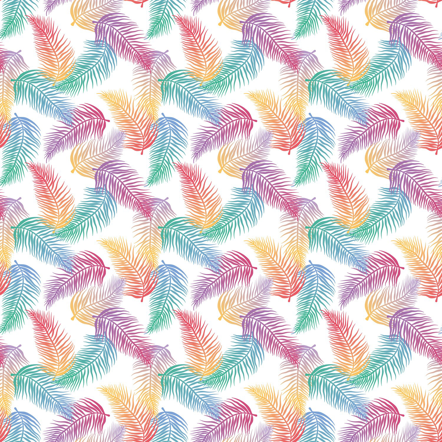 RAINBOW TROPICAL PALMS W