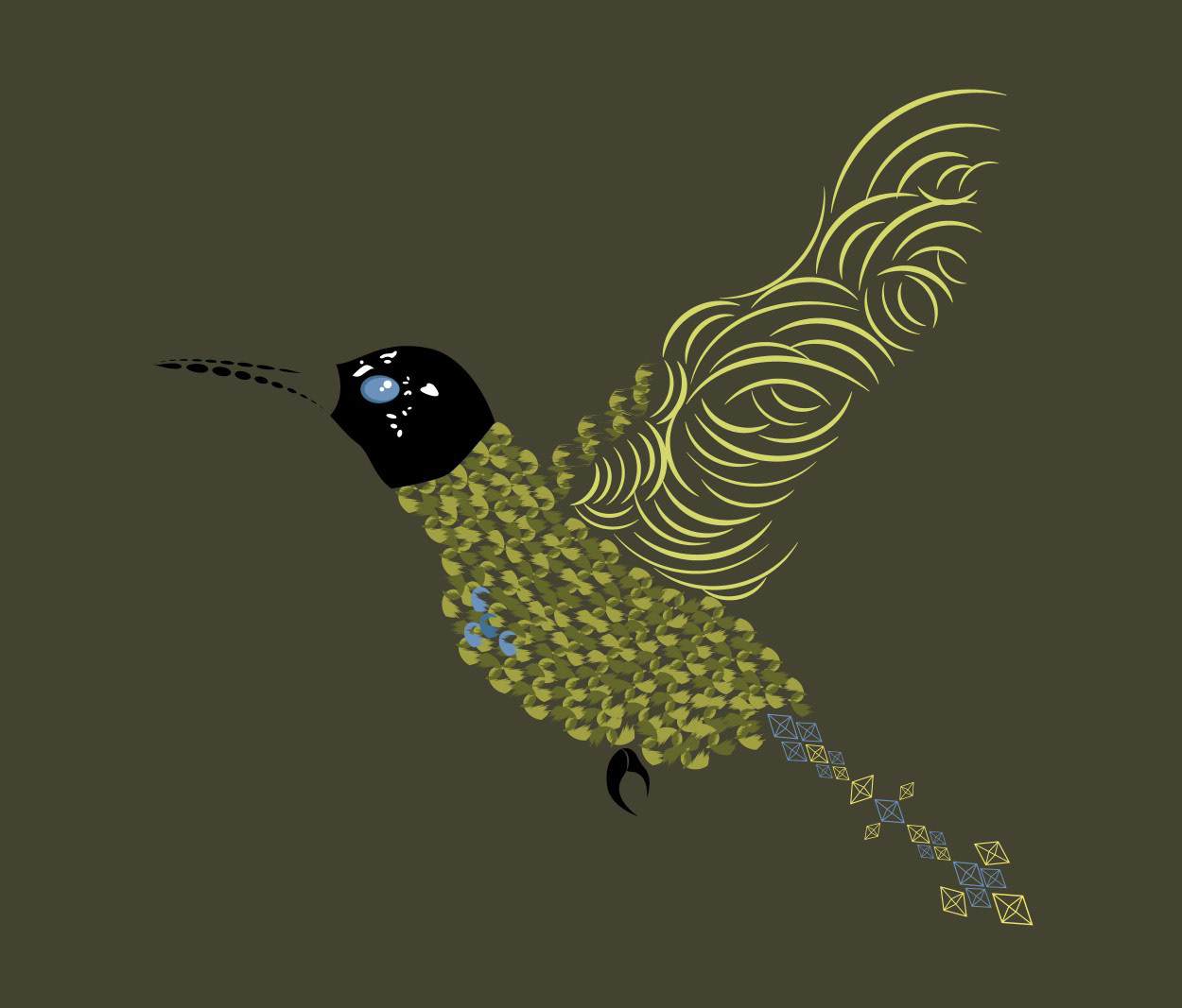 ABSTRACT HUMMINGBIRD