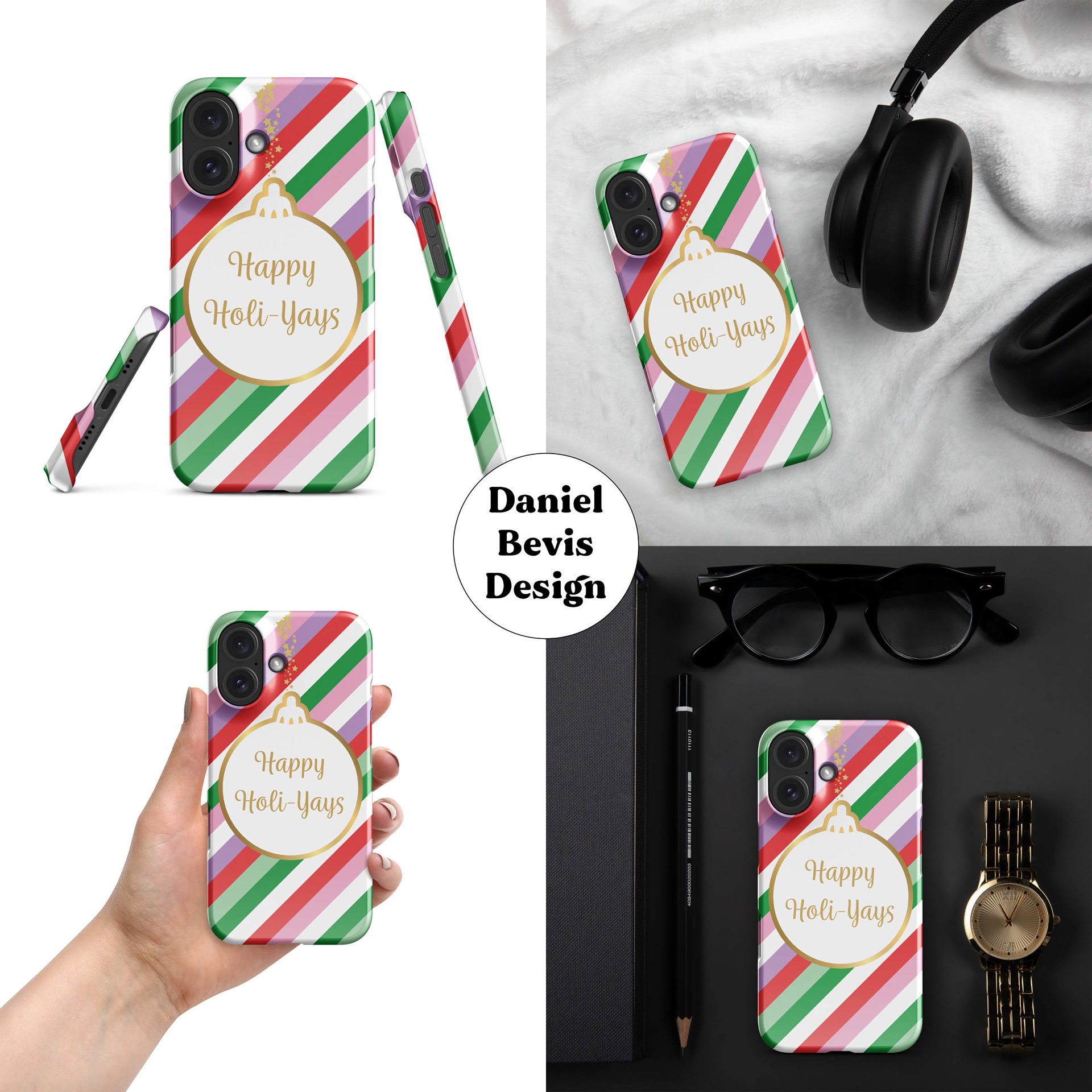 HAPPY HOLI-YAYS PASTEL MIX_IPHONE CASE MOCKUP COLLAGE