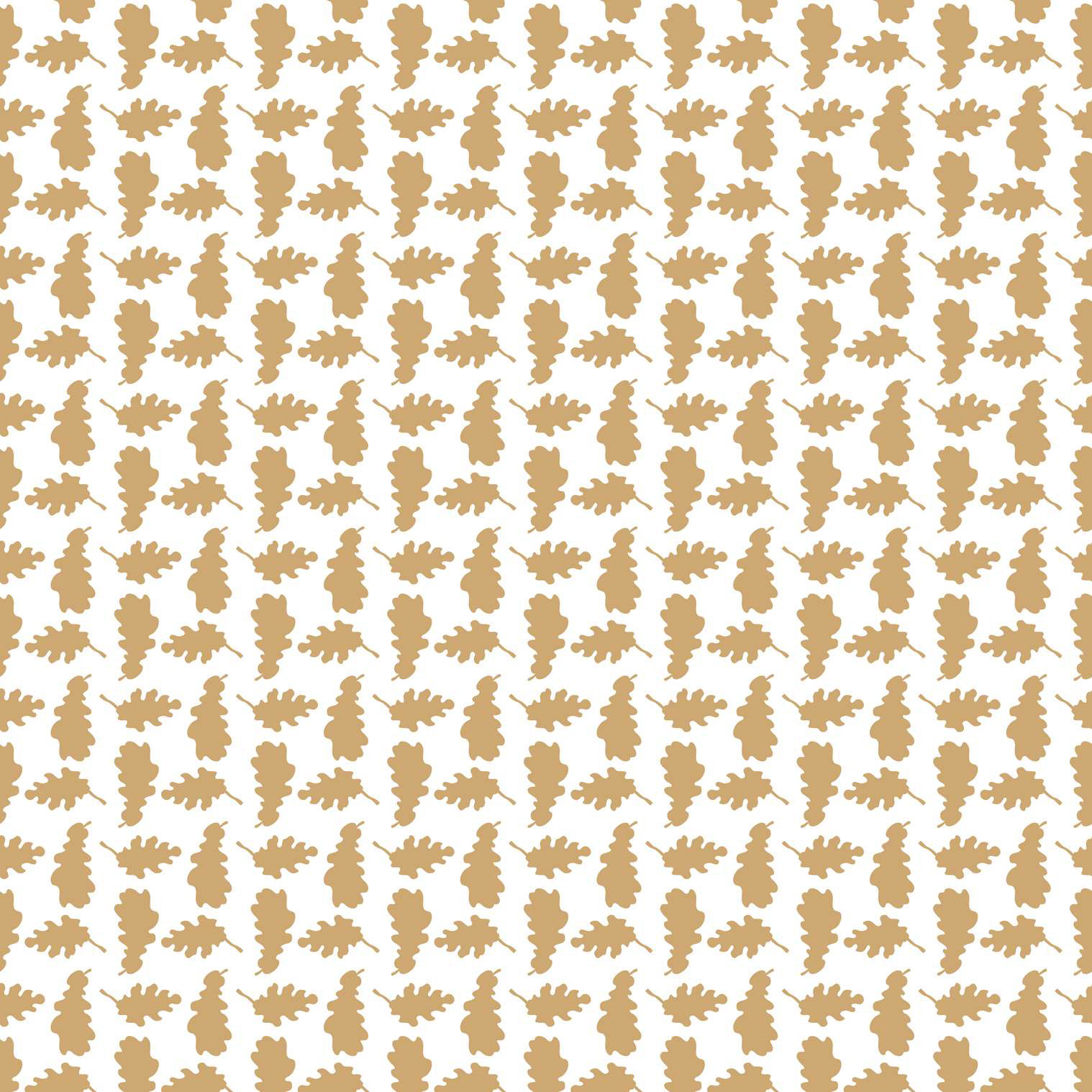 MONO AUTUMNAL LEAVES - WHITE & GOLD