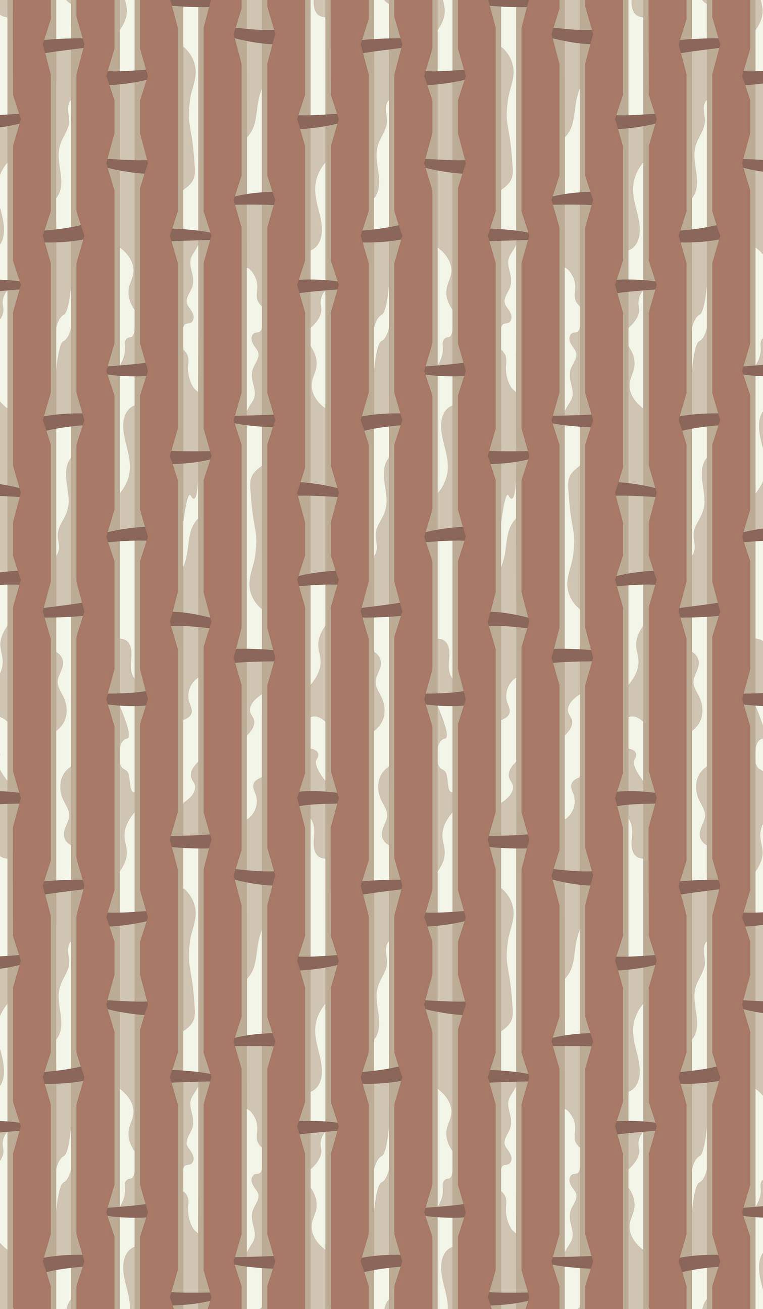 BAMBOO PRINT 1 - MOCHA ELEGANCE