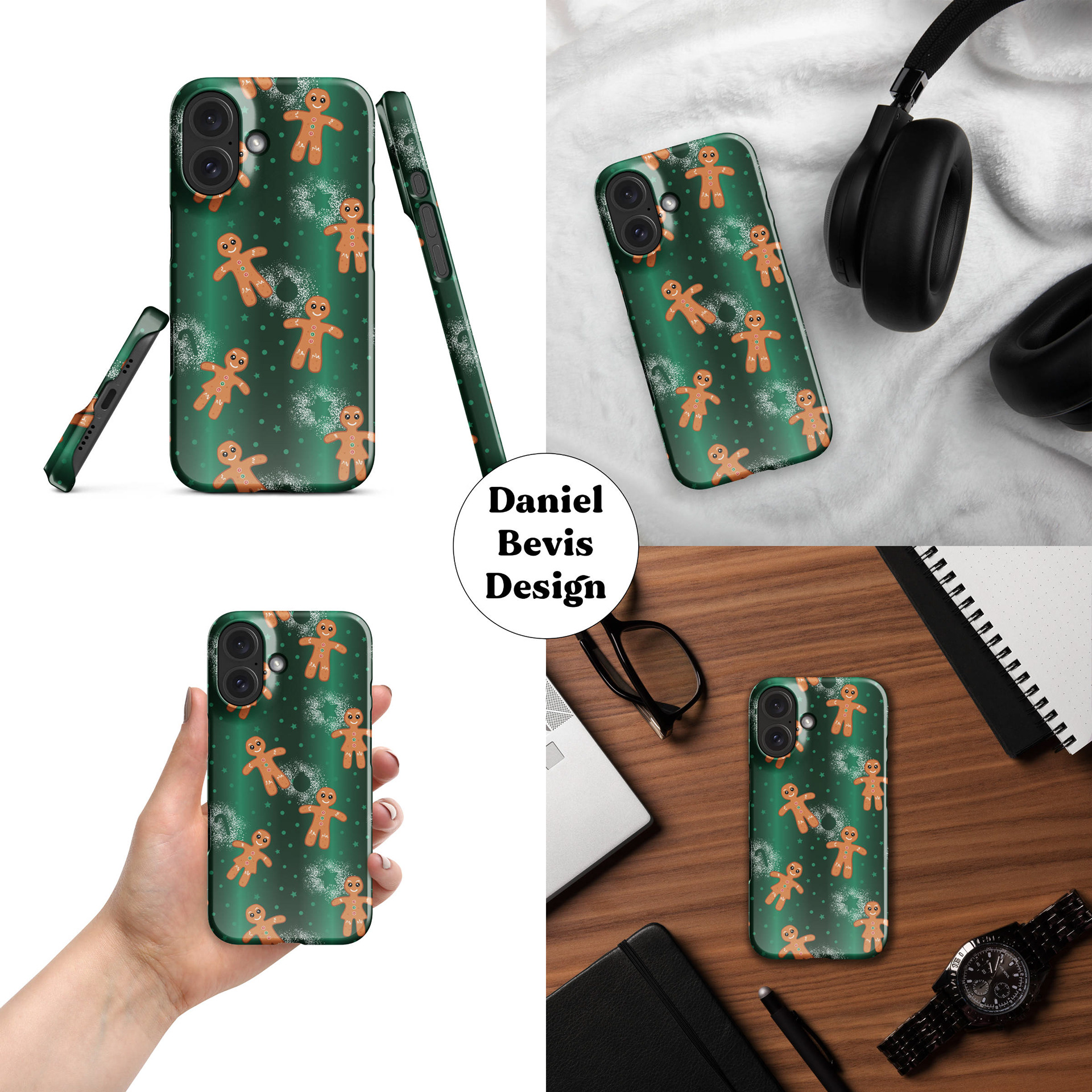 GINGERBREAD EMERALD FOIL_IPHONE CASE MOCKUP COLLAGE