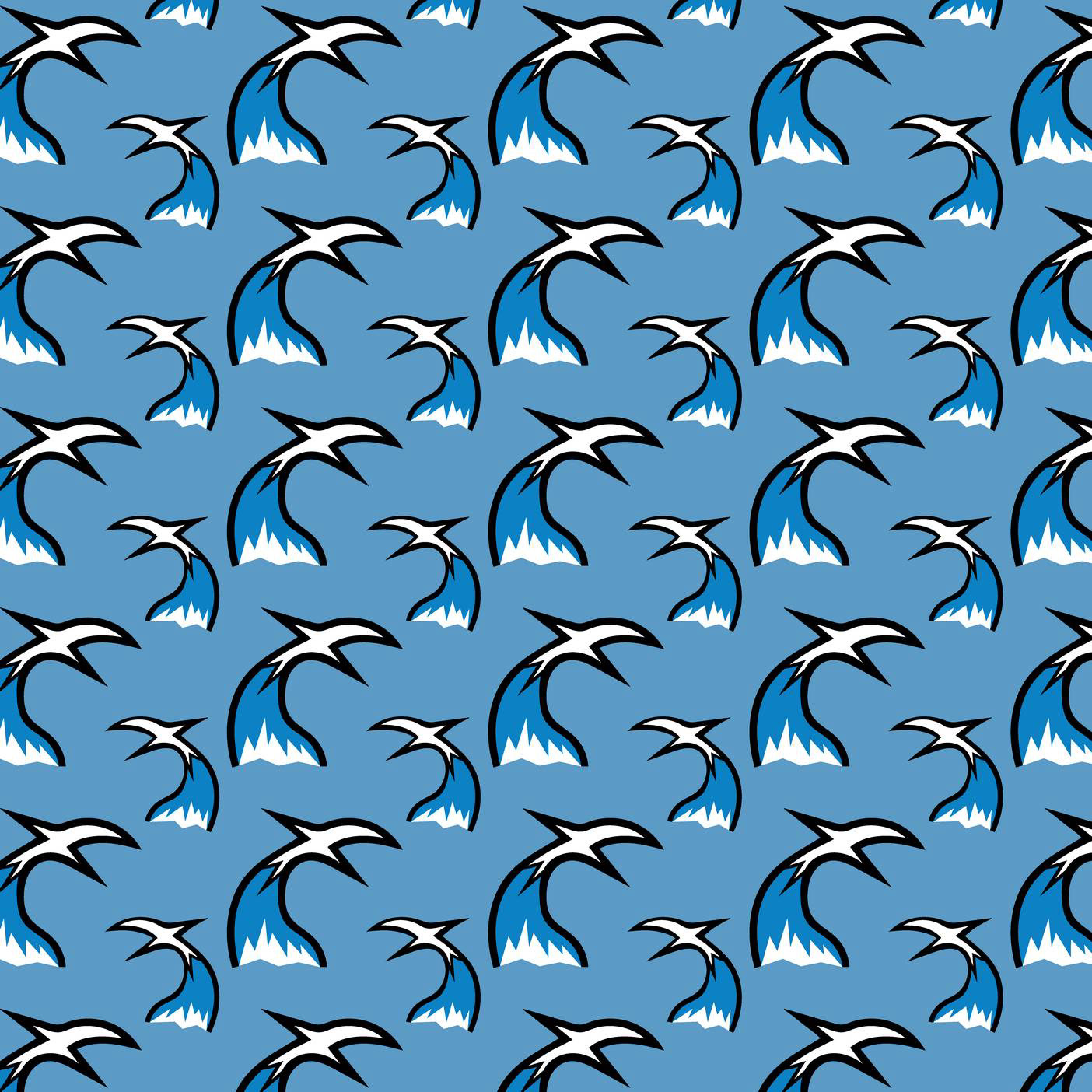 CRASHING WAVES - SPANISH BLUE