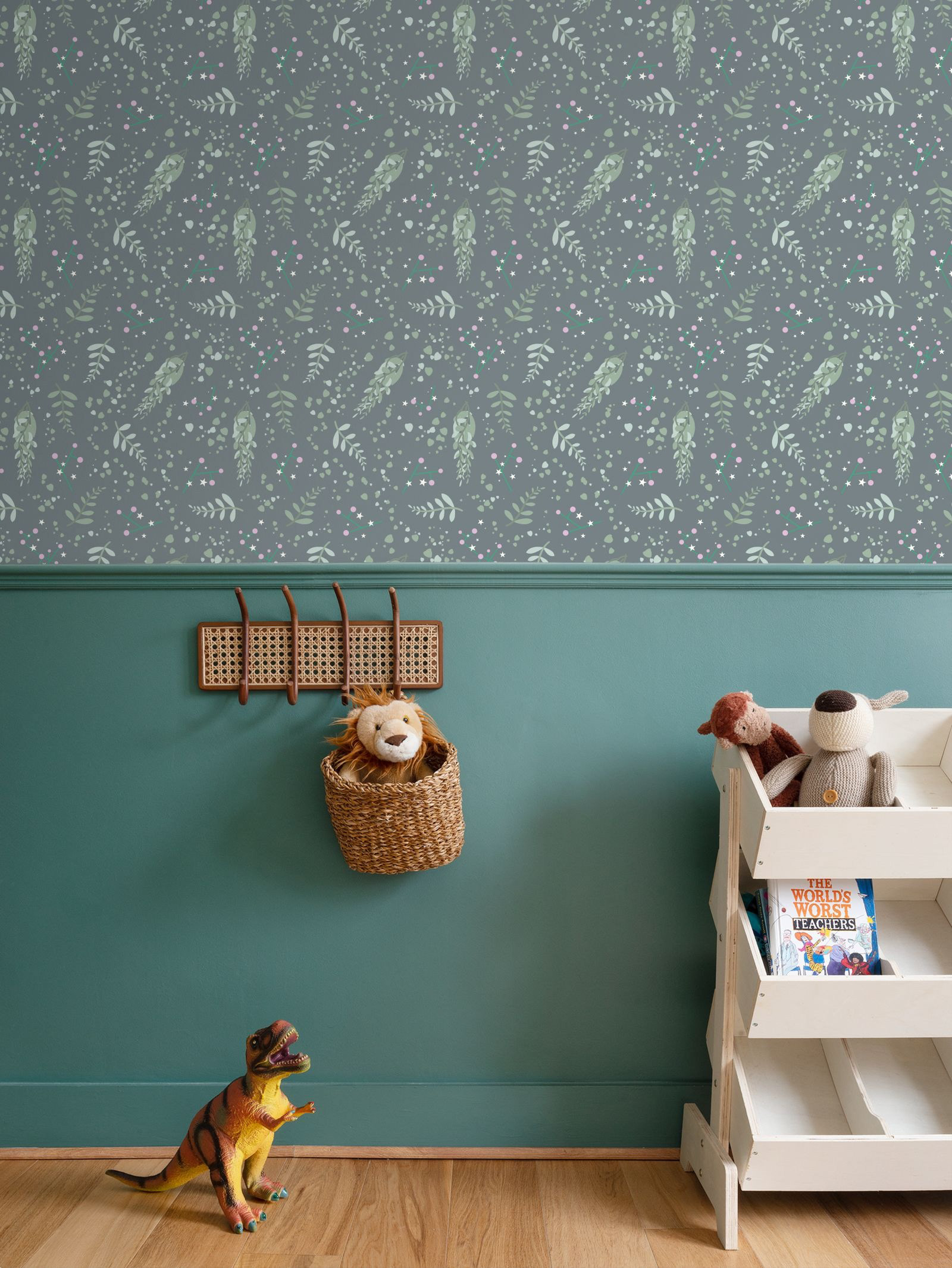 EUCALYPTUS FOLIAGE - CHARCOAL GREY_HOME WALLPAPER 3