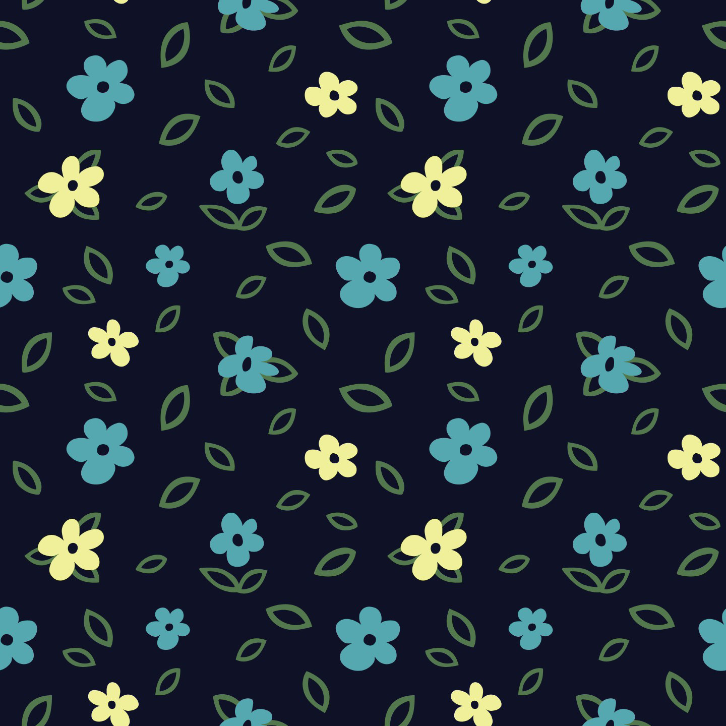 MINIMAL MIDNIGHT BLOOMS FLORALS