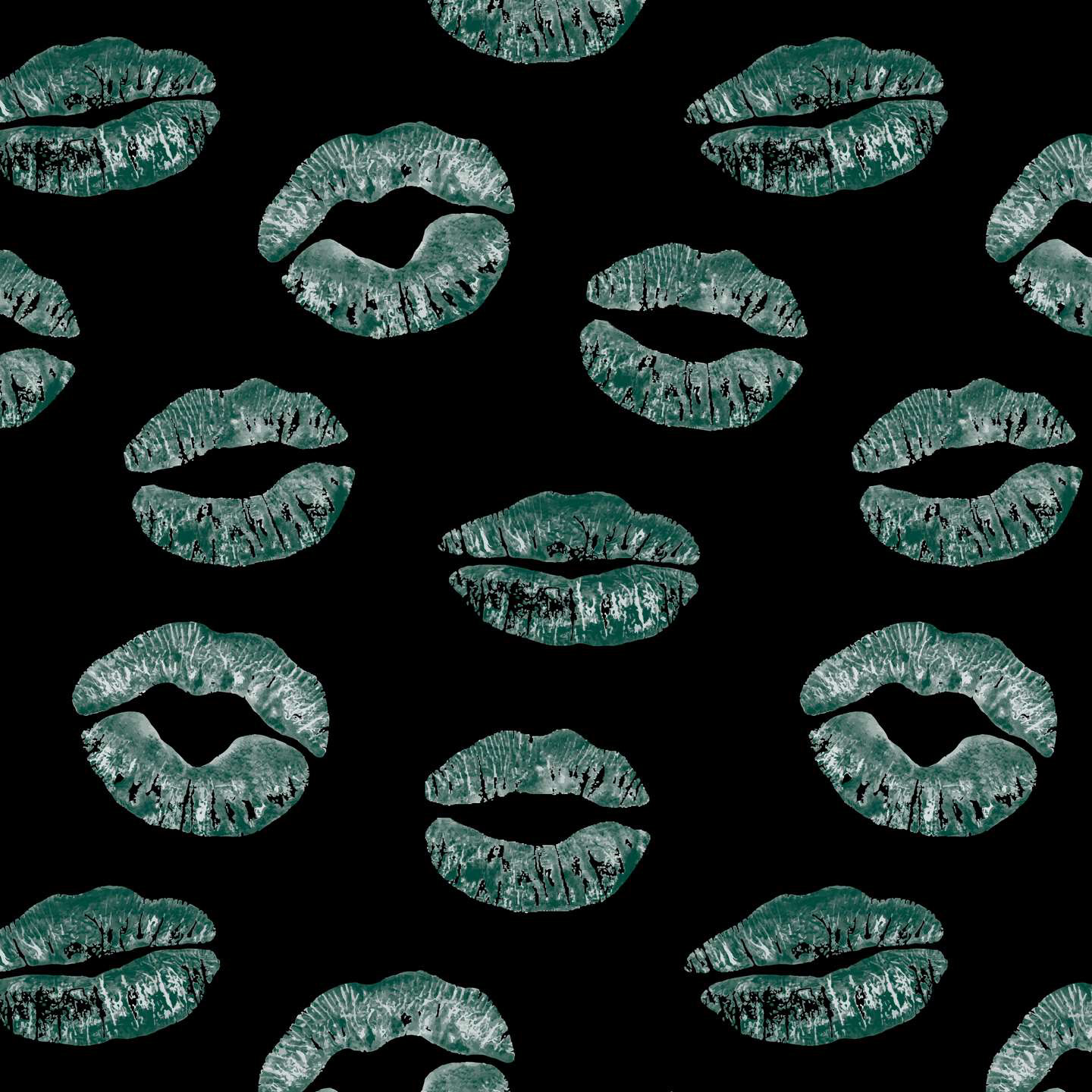 LIPS KISSES SMOOCHES - JADE / BLACK