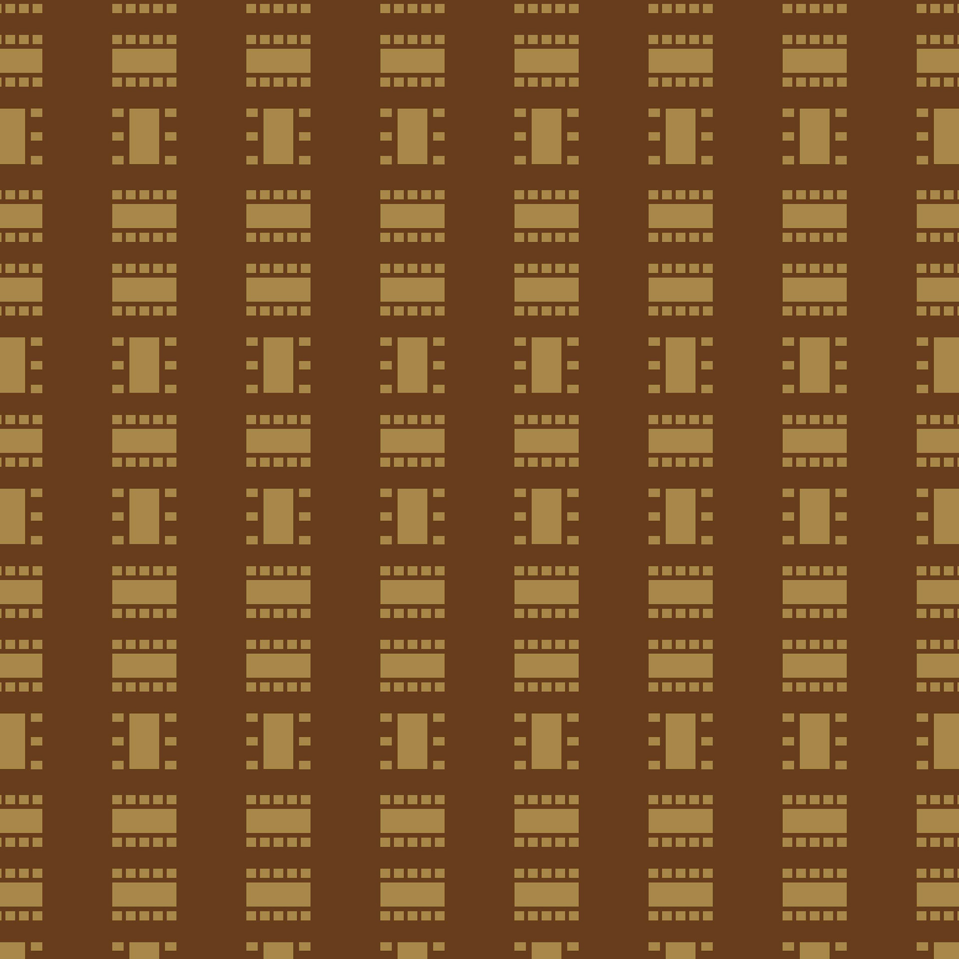 GEO COLUMNS VERTICAL PRINT - GOLD & EARTH BROWN