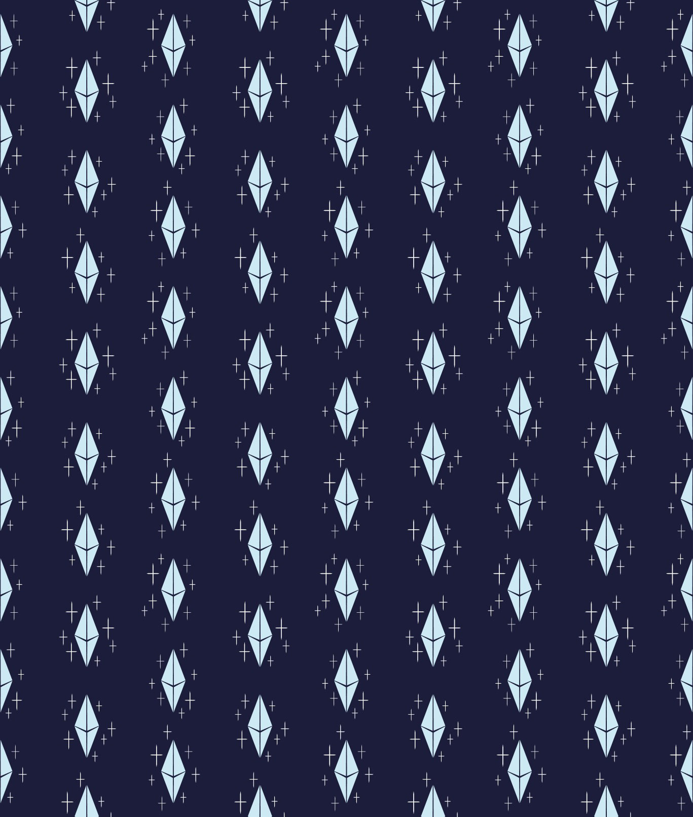 DIAMOND SNOW DUST PATTERN [ON NAVY]