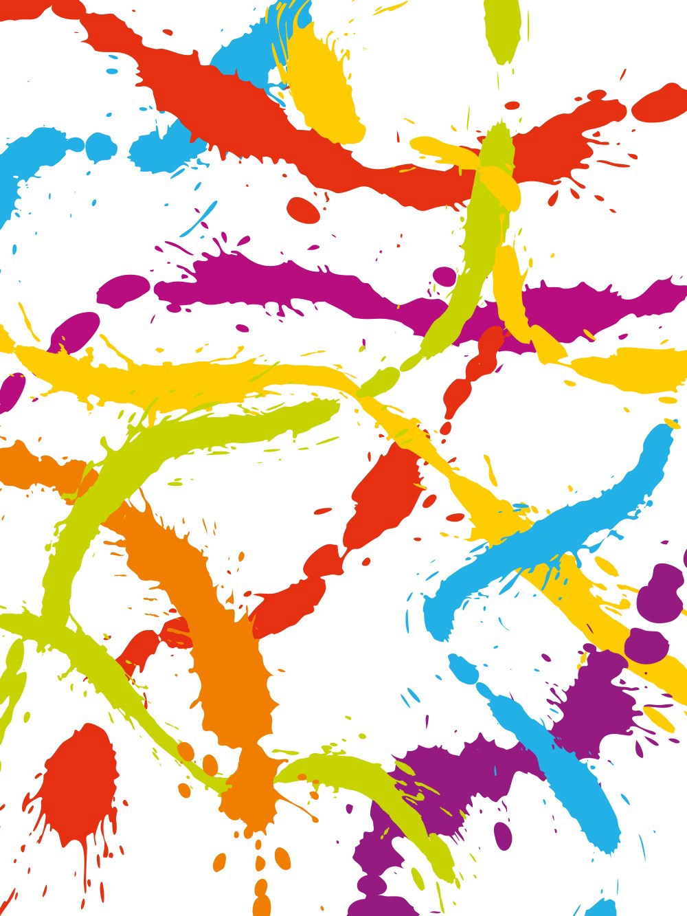 SPLATTERED RAINBOW WHITE