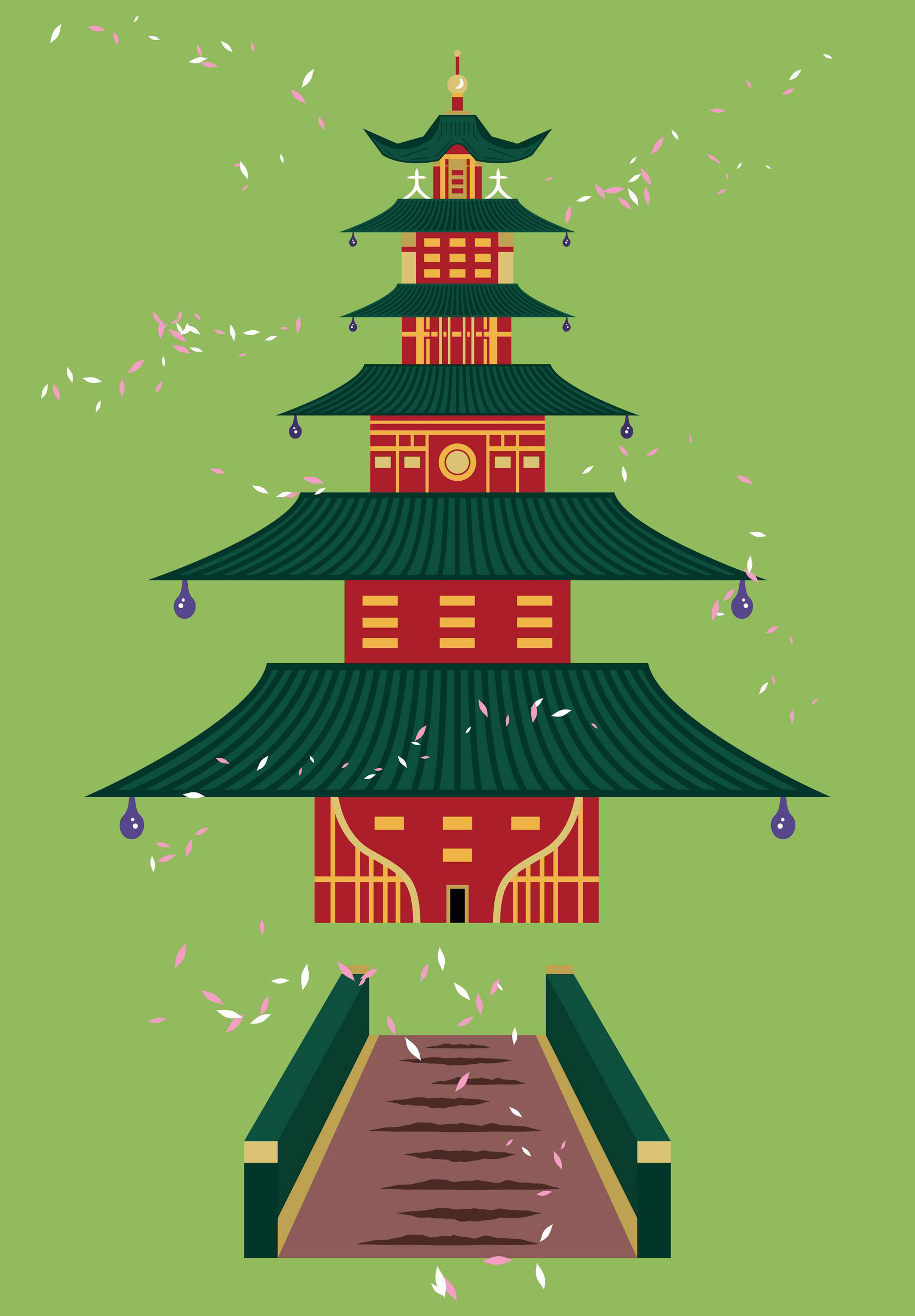 SHINTO TEMPLE - BAMBOO GREEN
