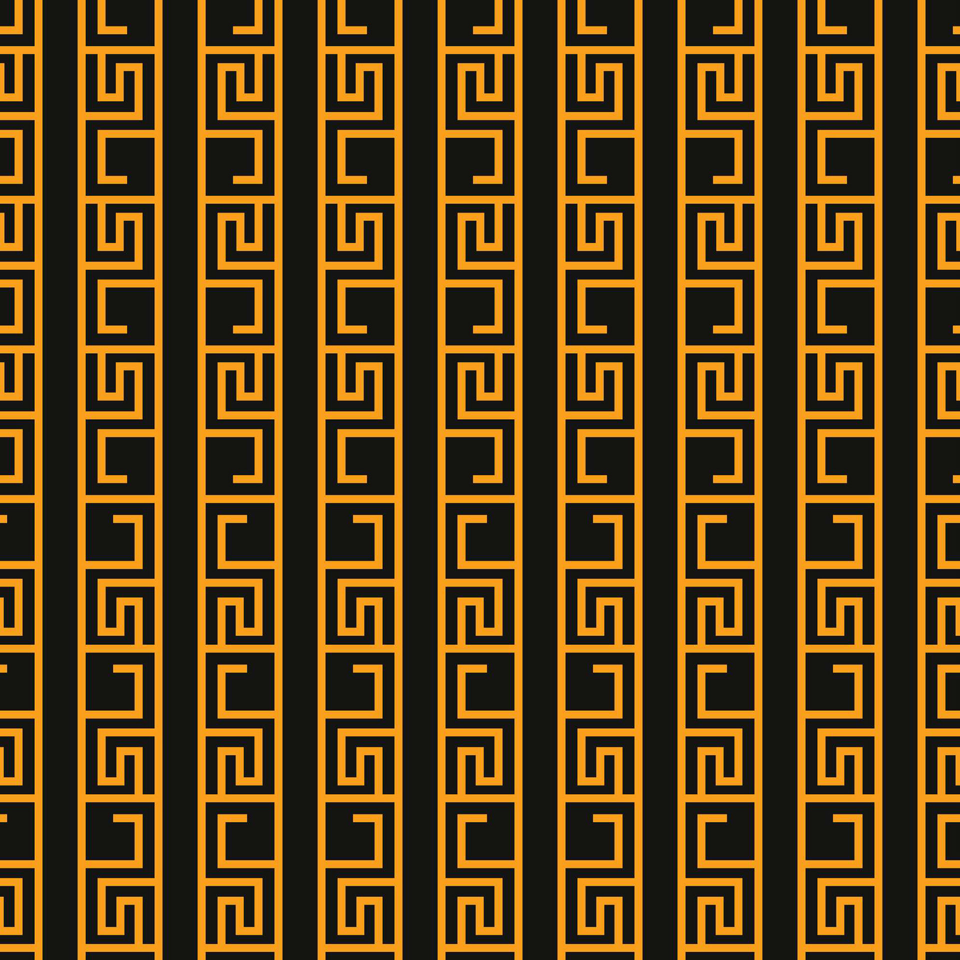 GREEK KEY 1 - BLACK & GOLD