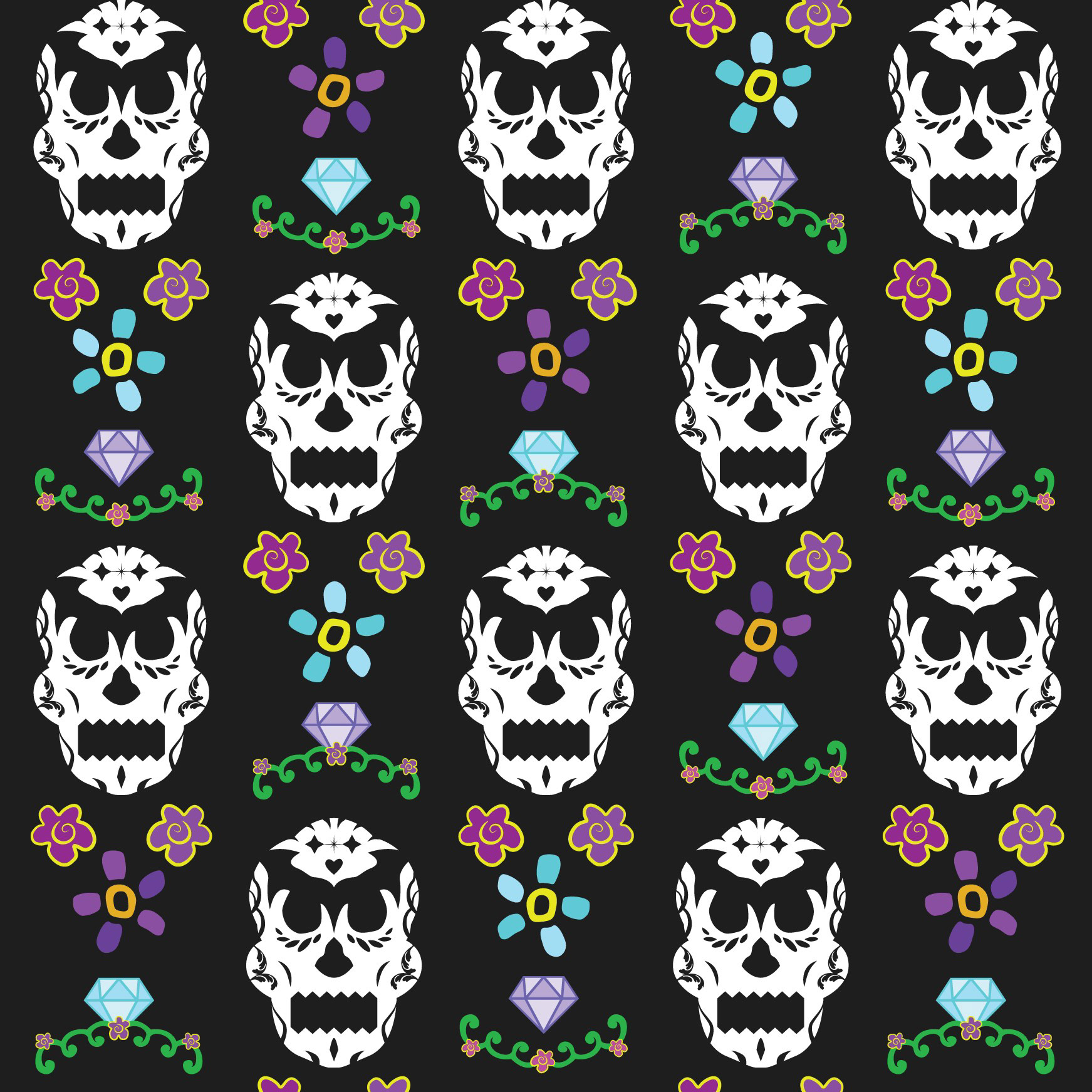 SUGAR SKULL PATTERN