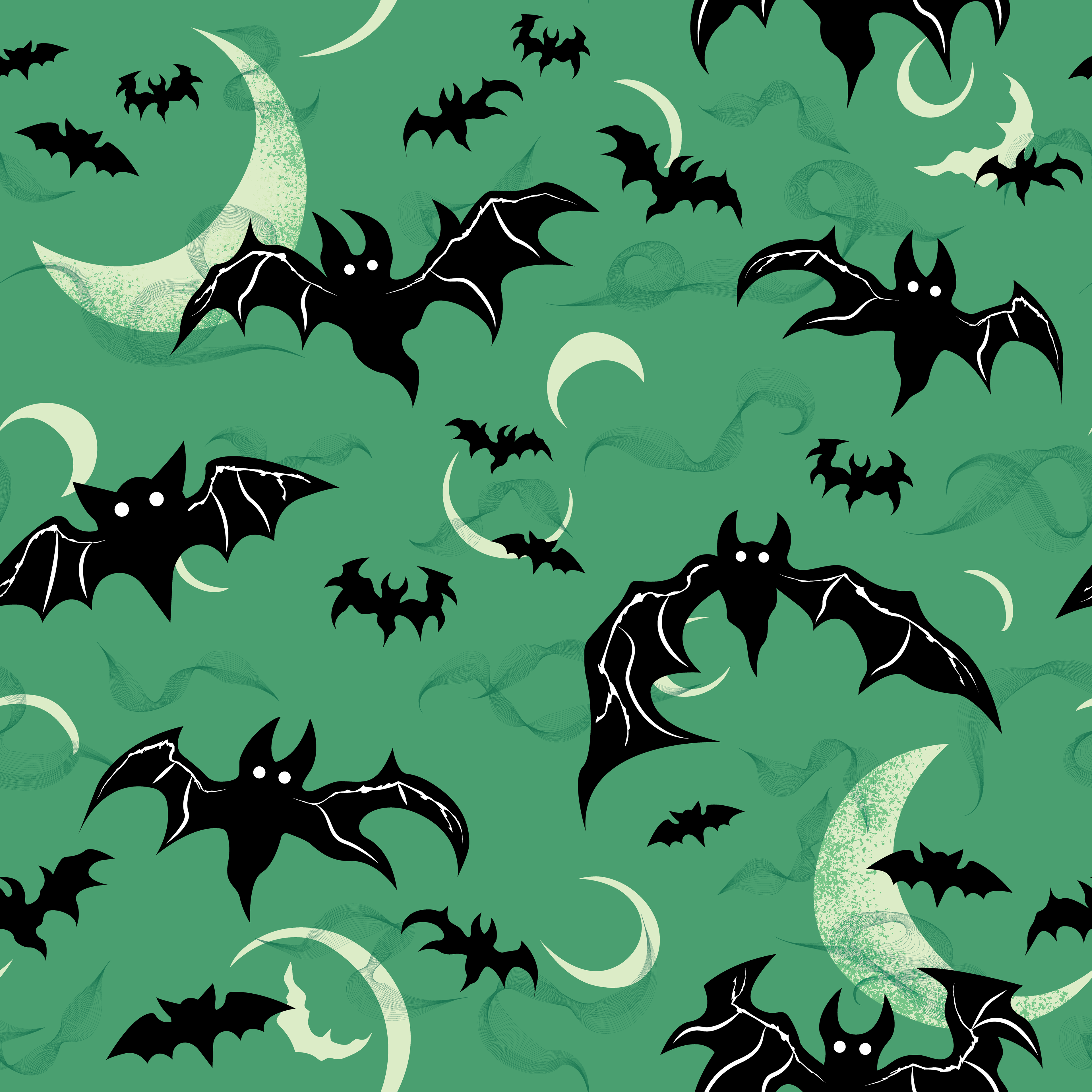 BATS & SPOOKY MOONS - EERIE MOONLIGHT