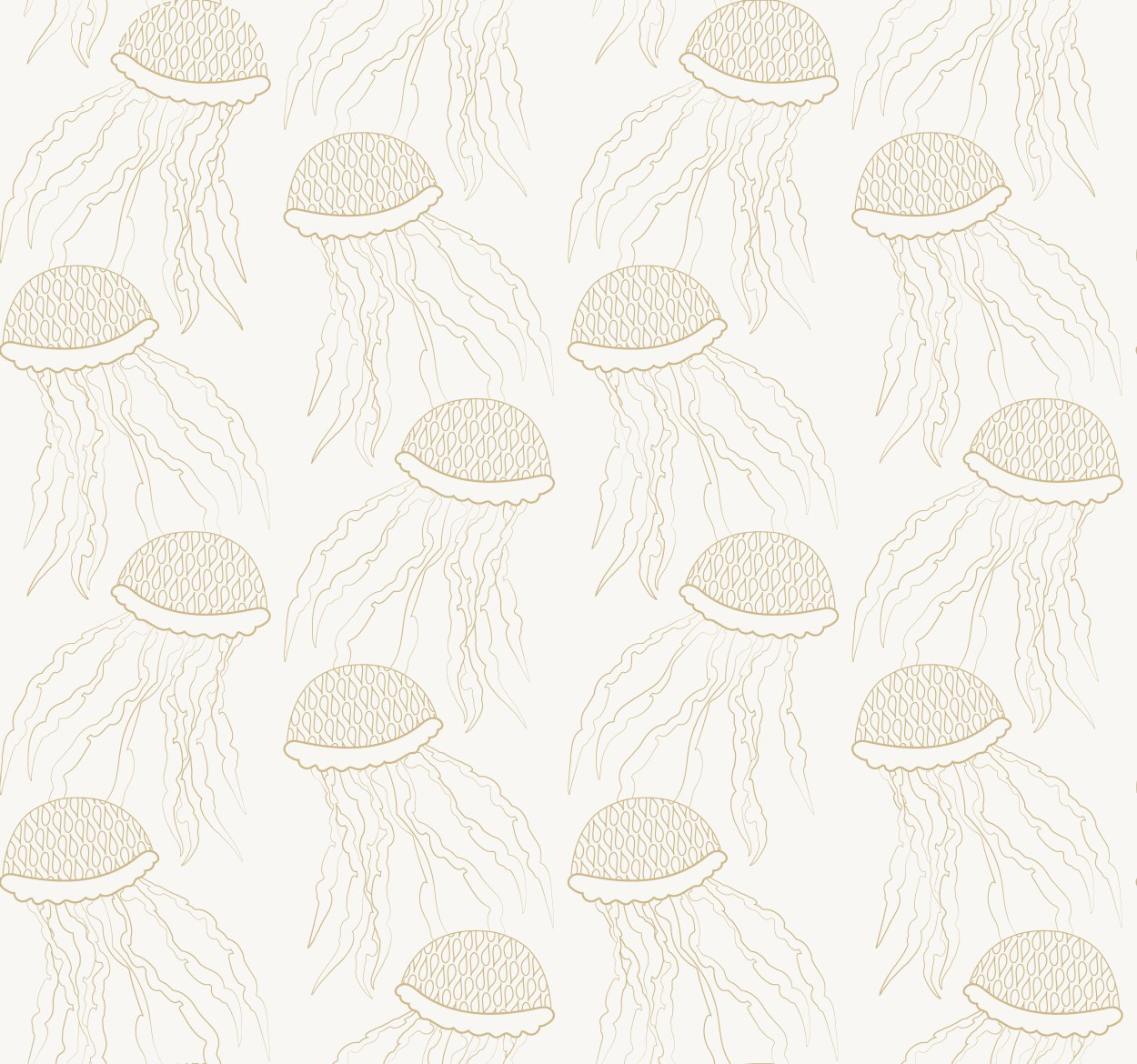 JELLYFISH ORNATE OUTLINES G/W
