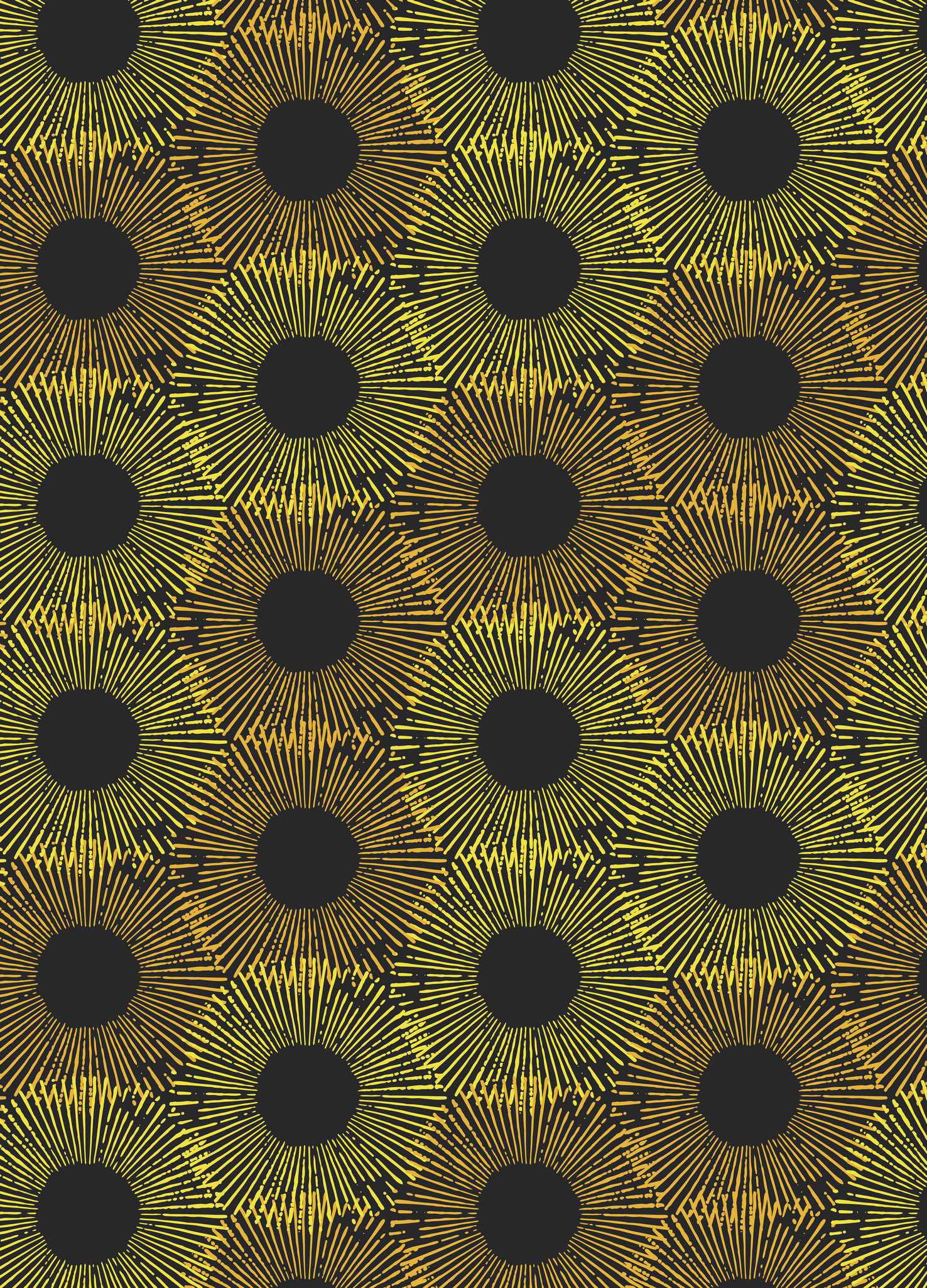 SUNFLOWER MIRAGE PRINT 1 - ONYX BLACK