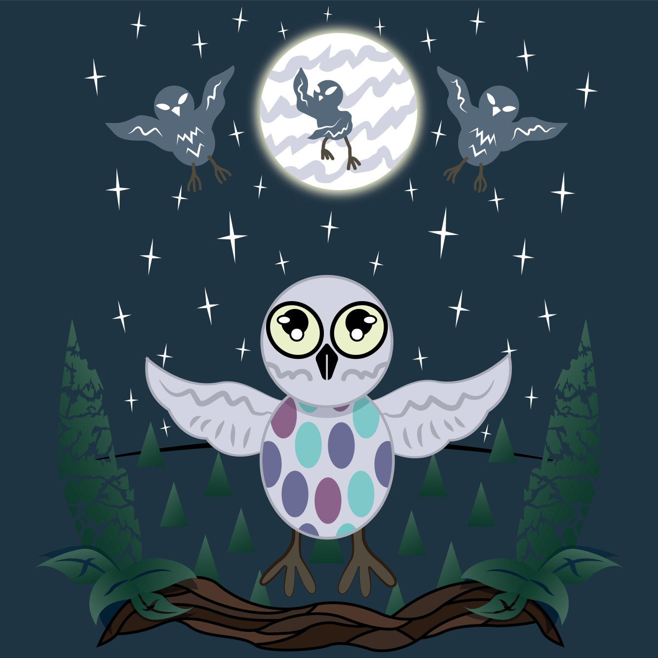 OWL LITTLE WONDER [ON NAVY]
