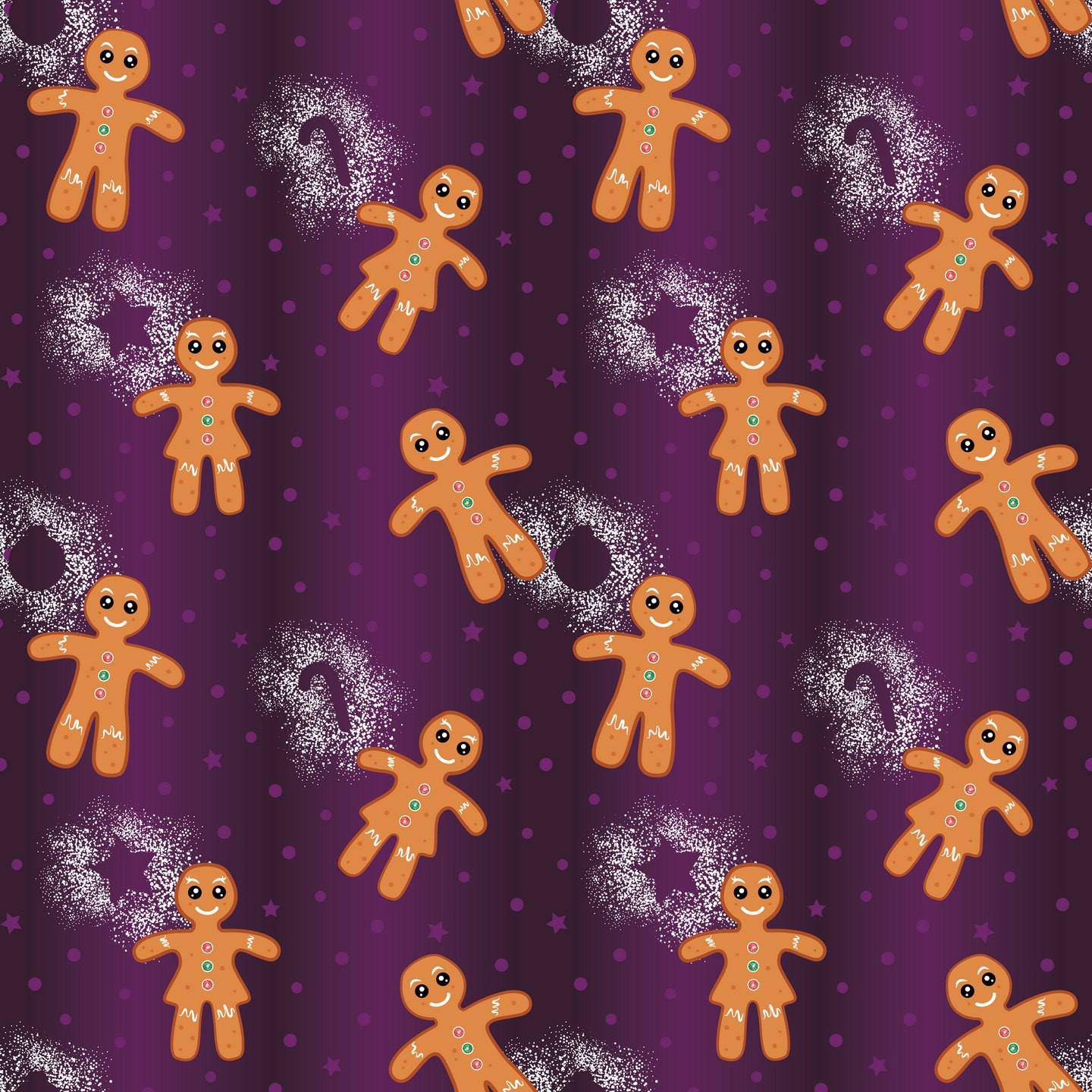 GINGERBREAD PURPLE FOIL