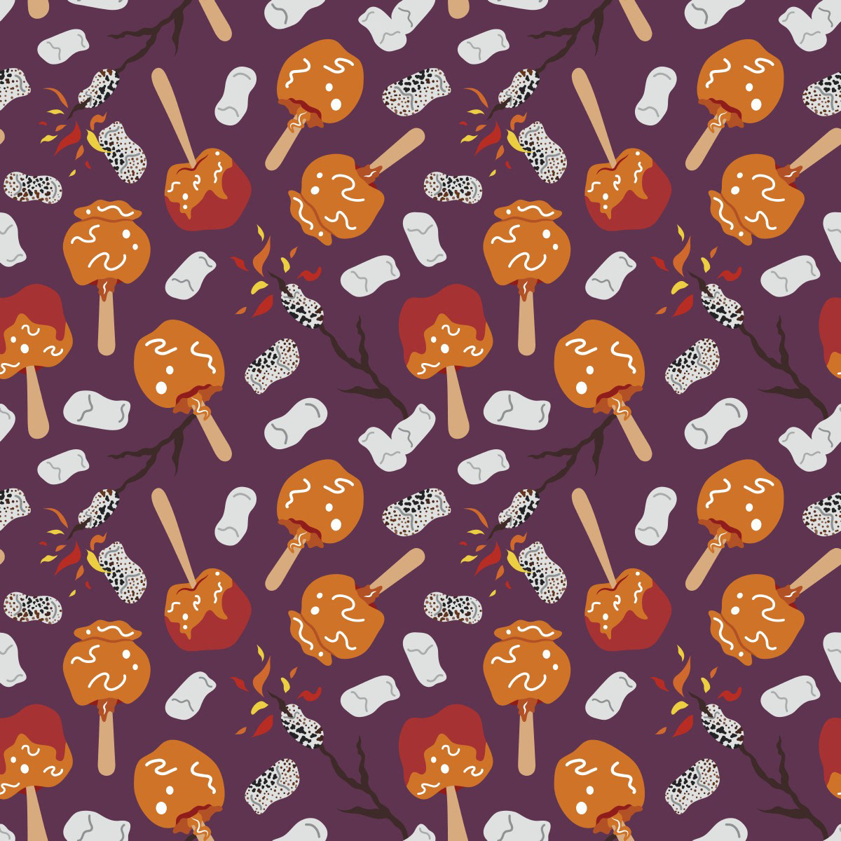 CANDY APPLES & MARSHMALLOWS [DUSK PURPLE]