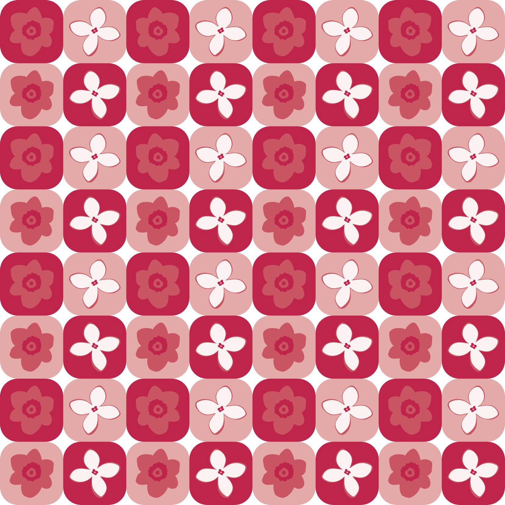 CHECKER VIVA MAGNETA FLORALS