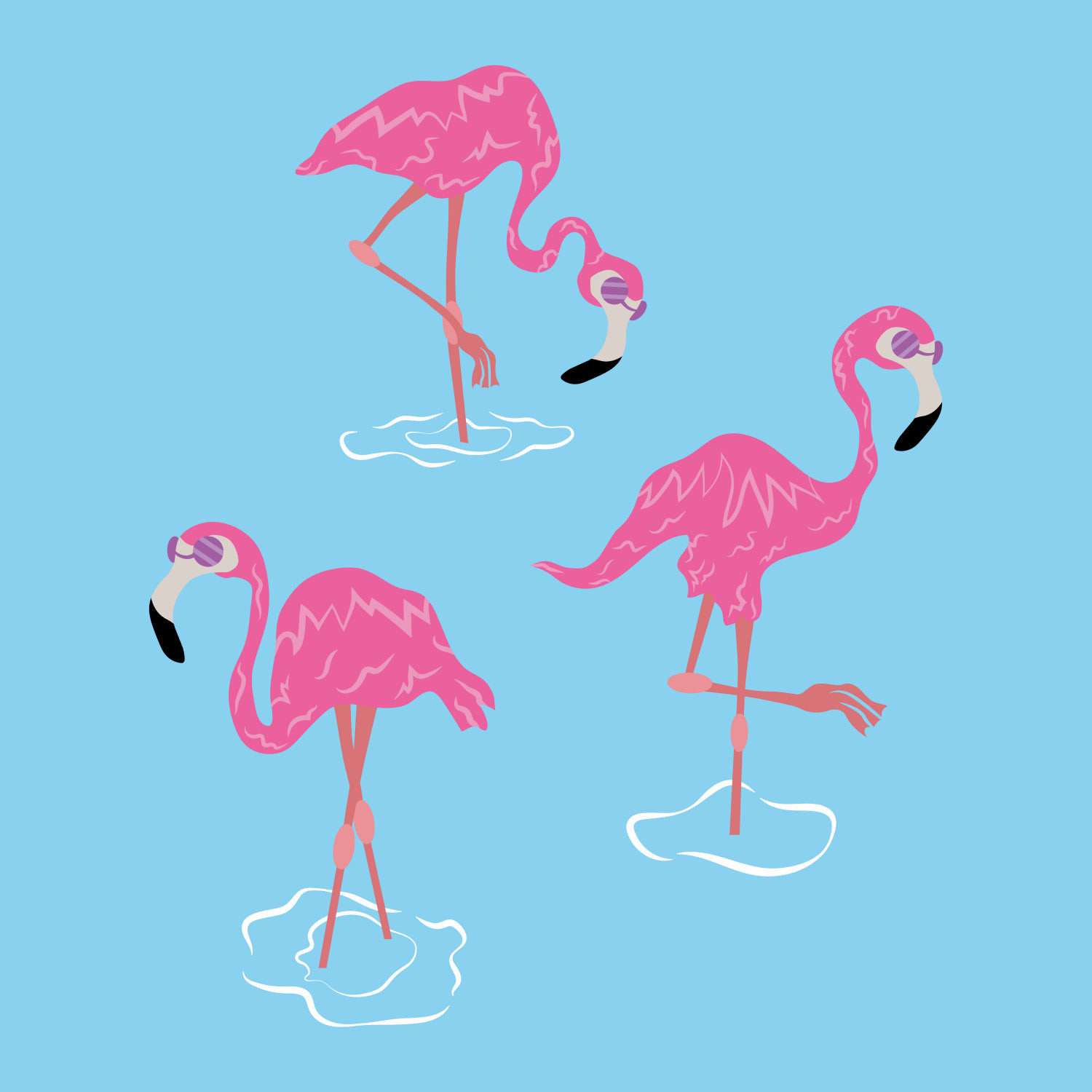 TROPICAL FLAMINGOS